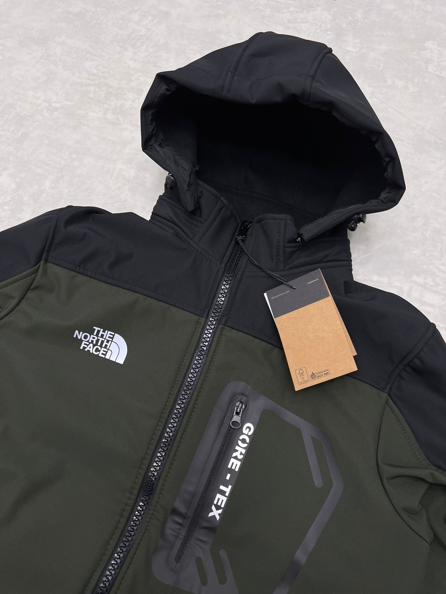 Yeni Sezon Shoftshell Su Geçirmez Gore-Tex Series Haki Mont