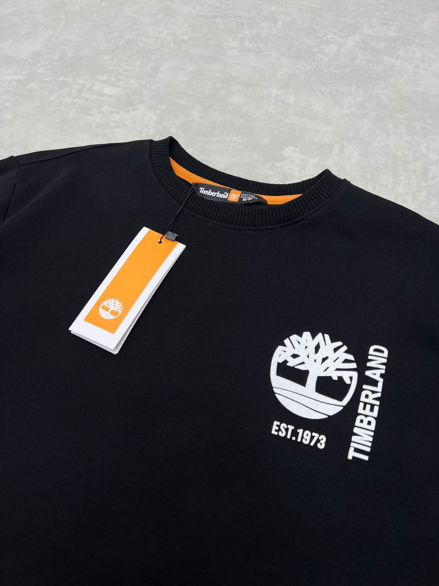 Est.1973  Basic Logo Black Şardonlu  Sweatshirt