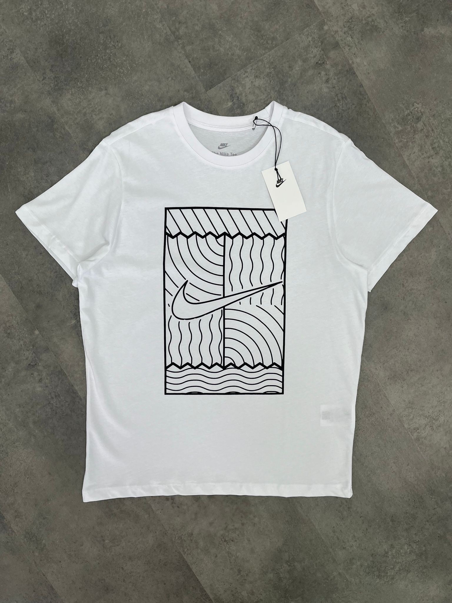 Yeni Sezon Back To Print Mid Icon Logo White T-shirt