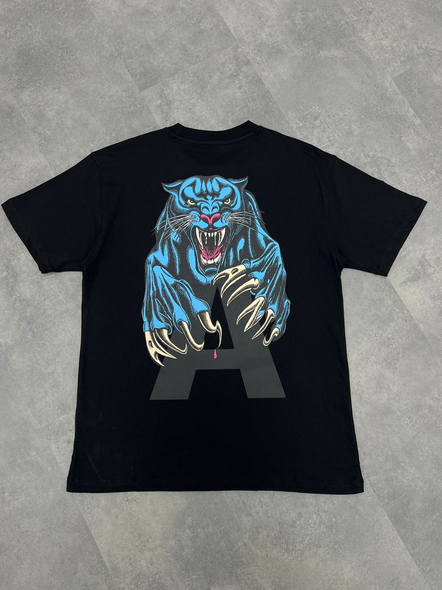 Yeni Sezon Eye Of The Tiger Back To Print Black T-shirt