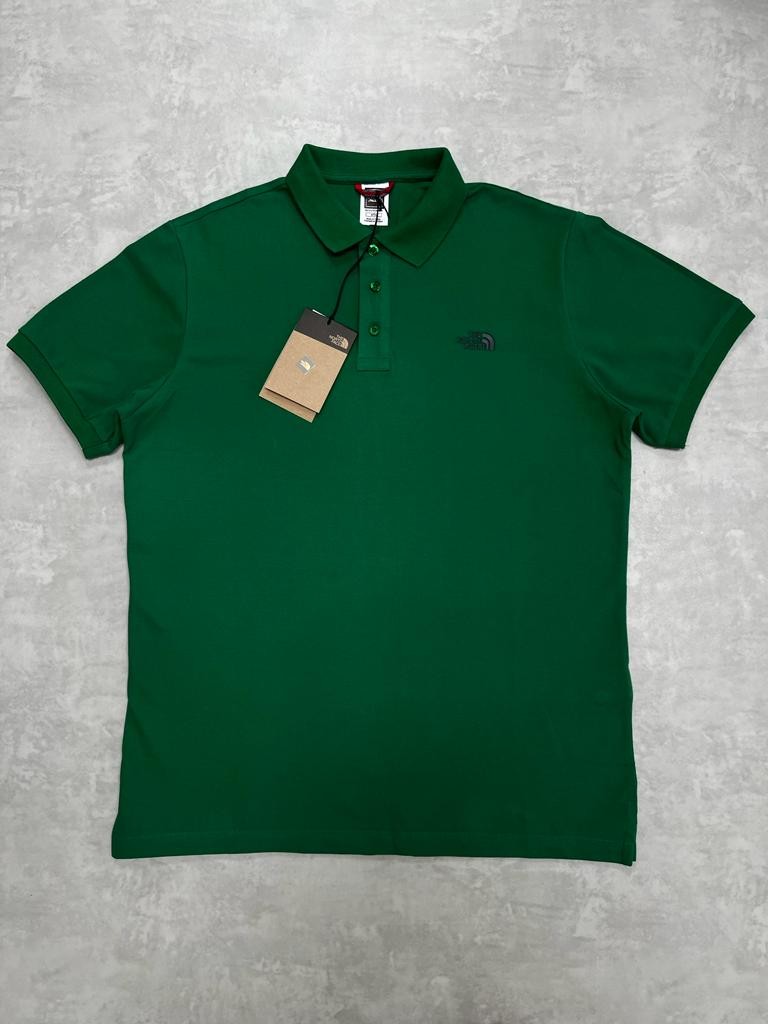 Classic Tiny Ceest Logo Basic Green Polo Yaka T-shirt