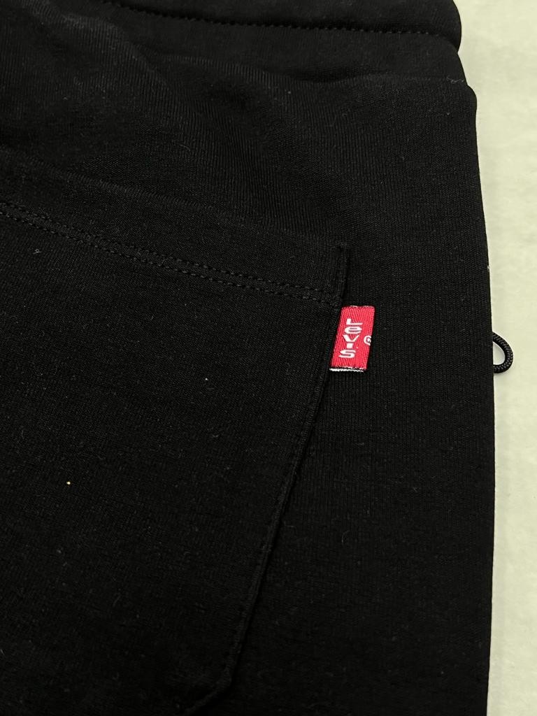 Double Face Black Nakış Logo Jogger