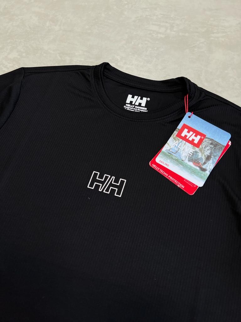 Mid Logo Nefes Alan Siyah T-shirt