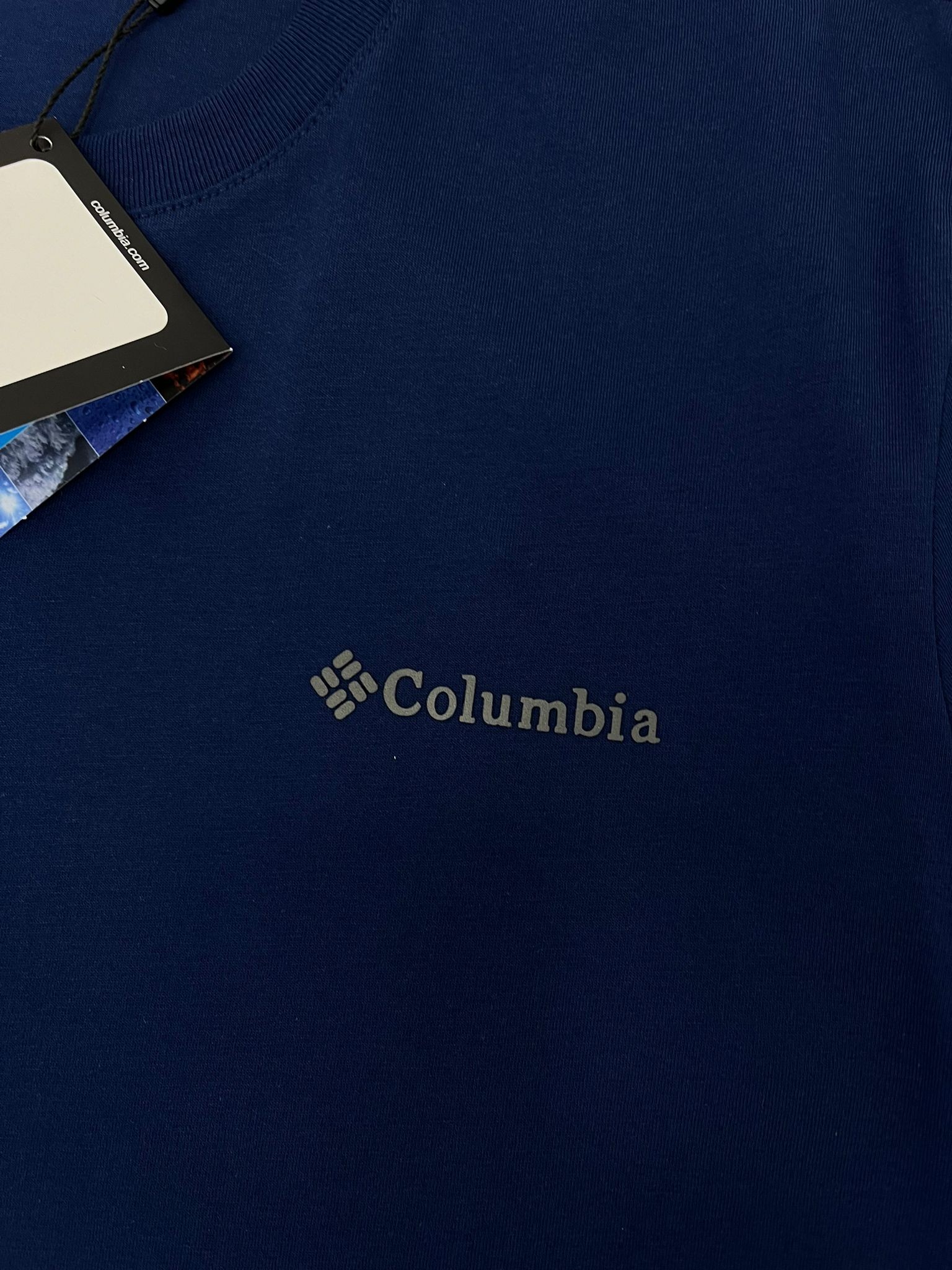 Yeni Sezon Basic Mini Logo Classic Navy Blue T-shirt