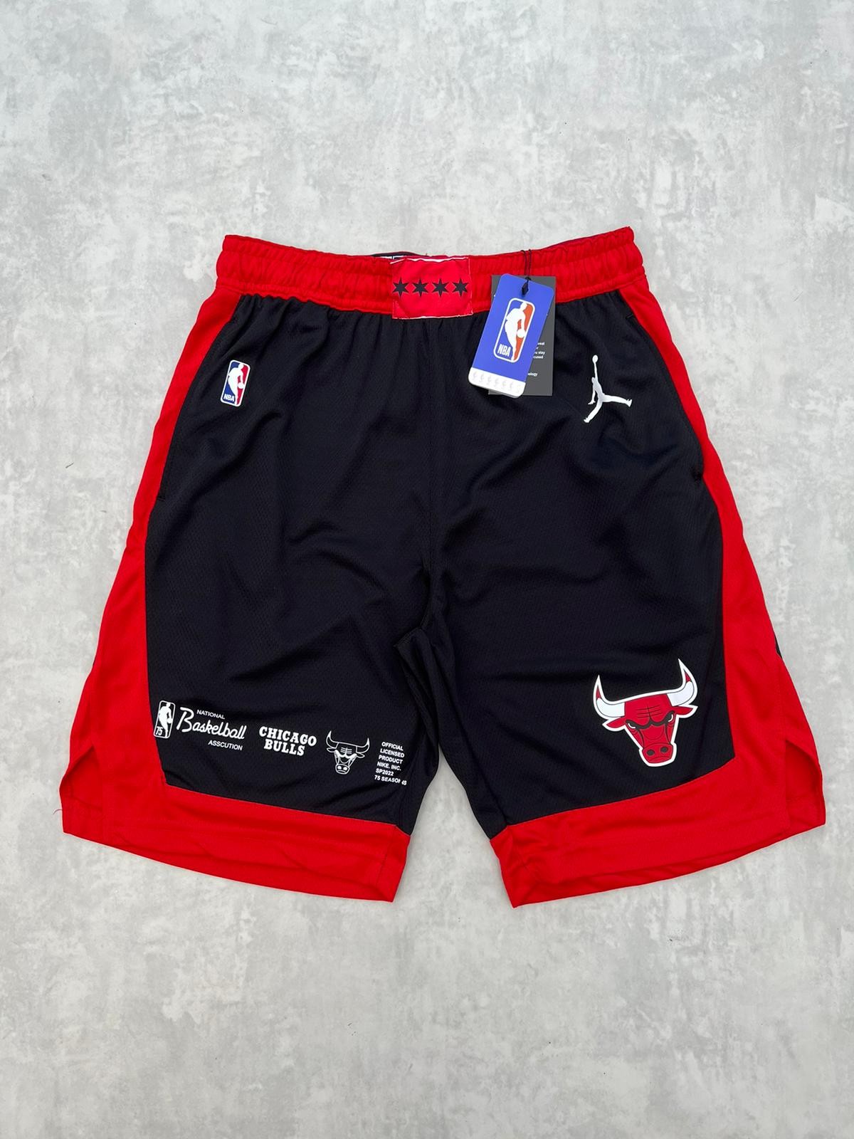 Nba Boston Limited Edition Chicago Bulls Black Red  Basketball Şort