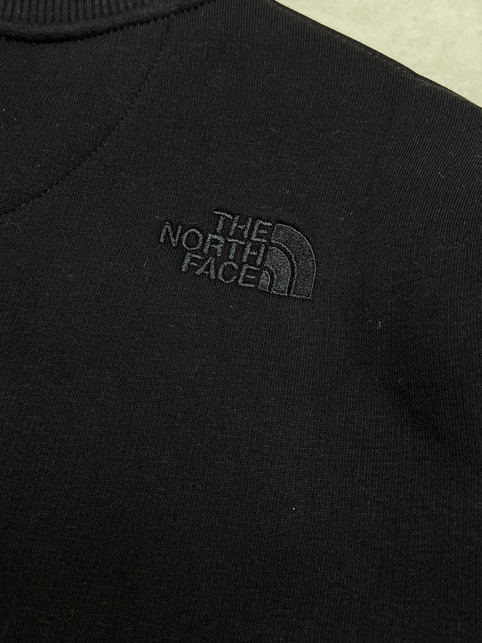 Mid Icon Full Nakış Bisiklet Yaka Black Sweatshirt