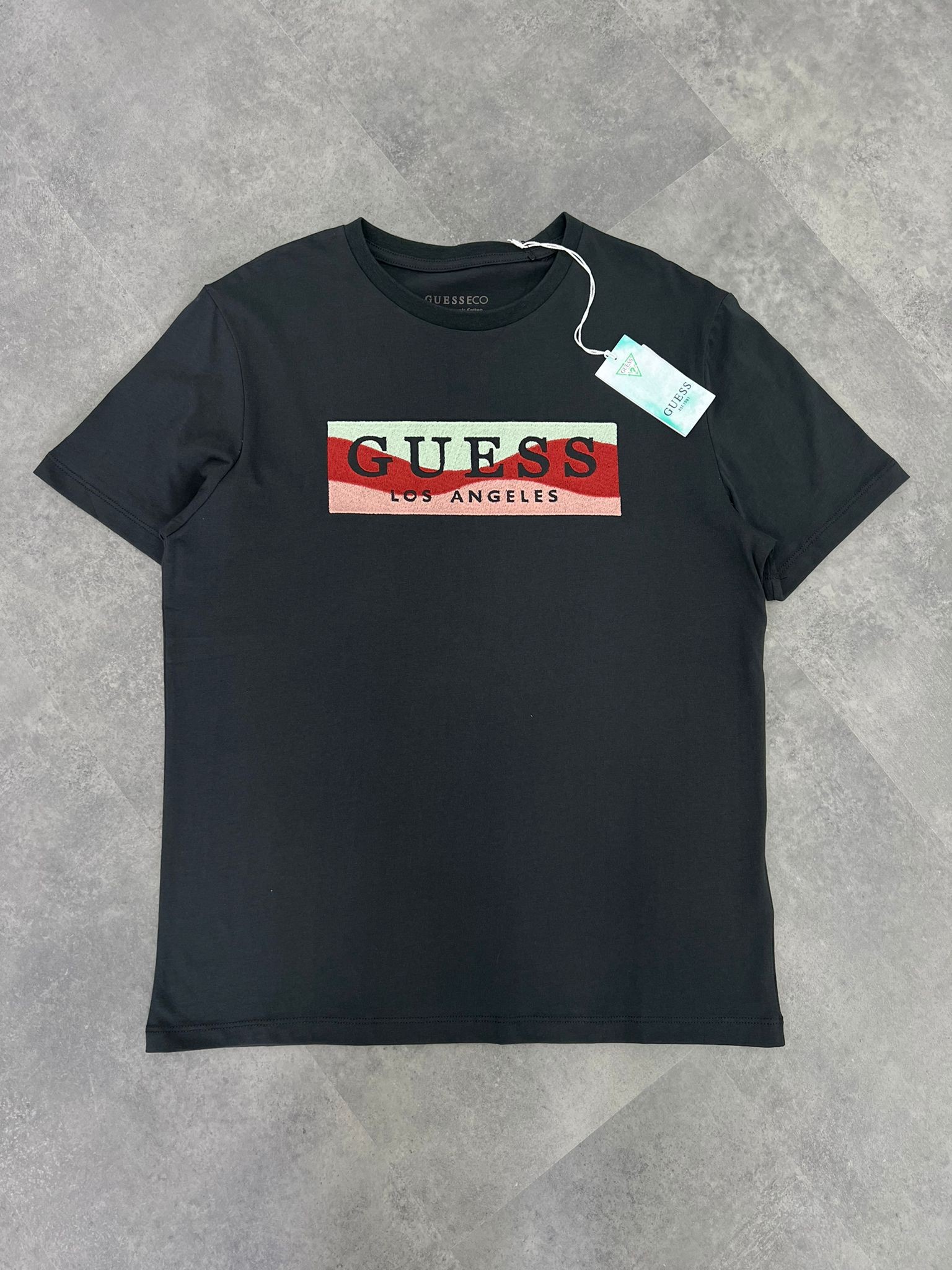 Yeni Sezon Los Angeles Full Nakış Logo Antrasit T-shirt