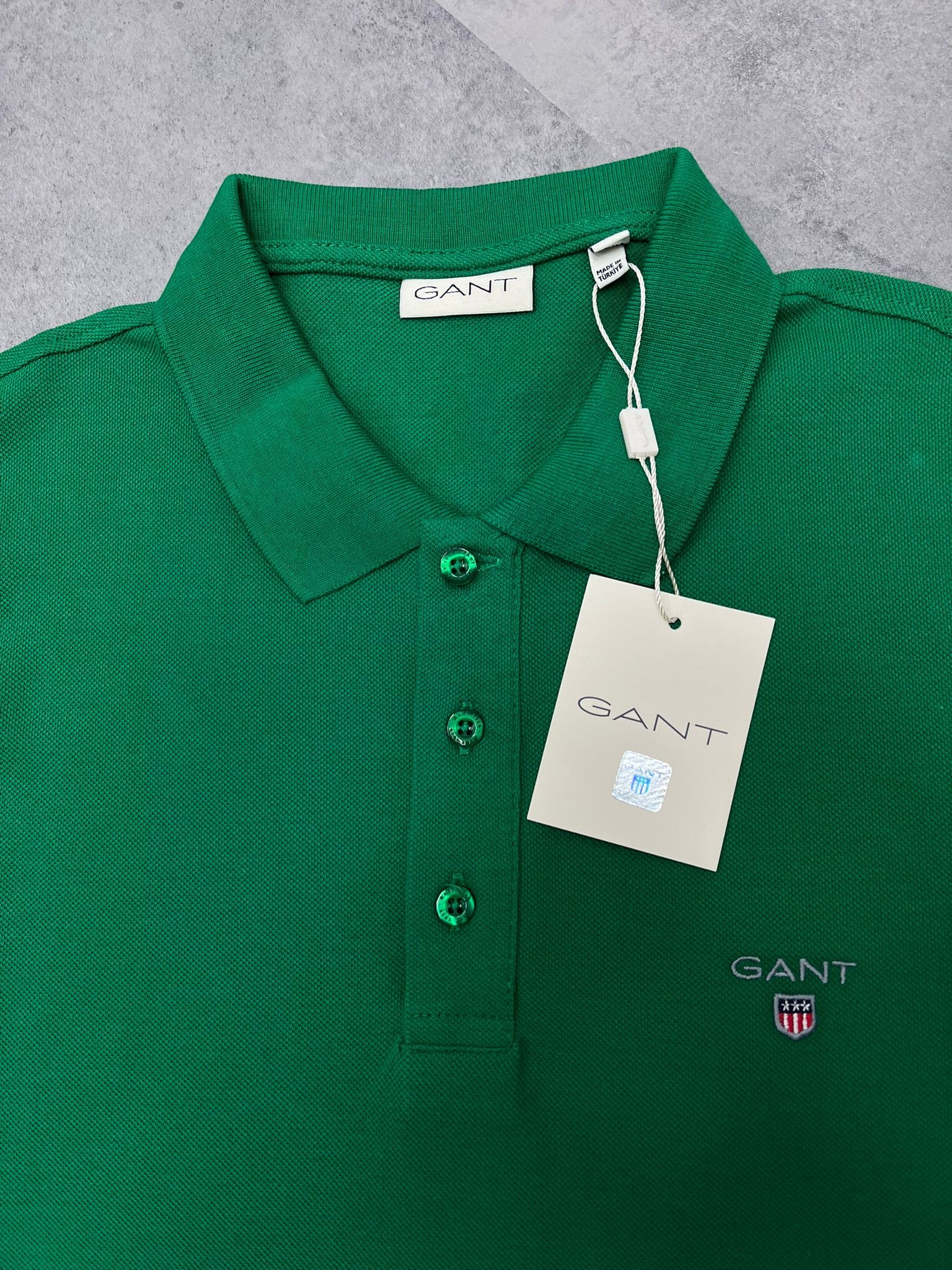 Yeni Sezon Ceast Basic Logo Green Polo Yaka T-shirt