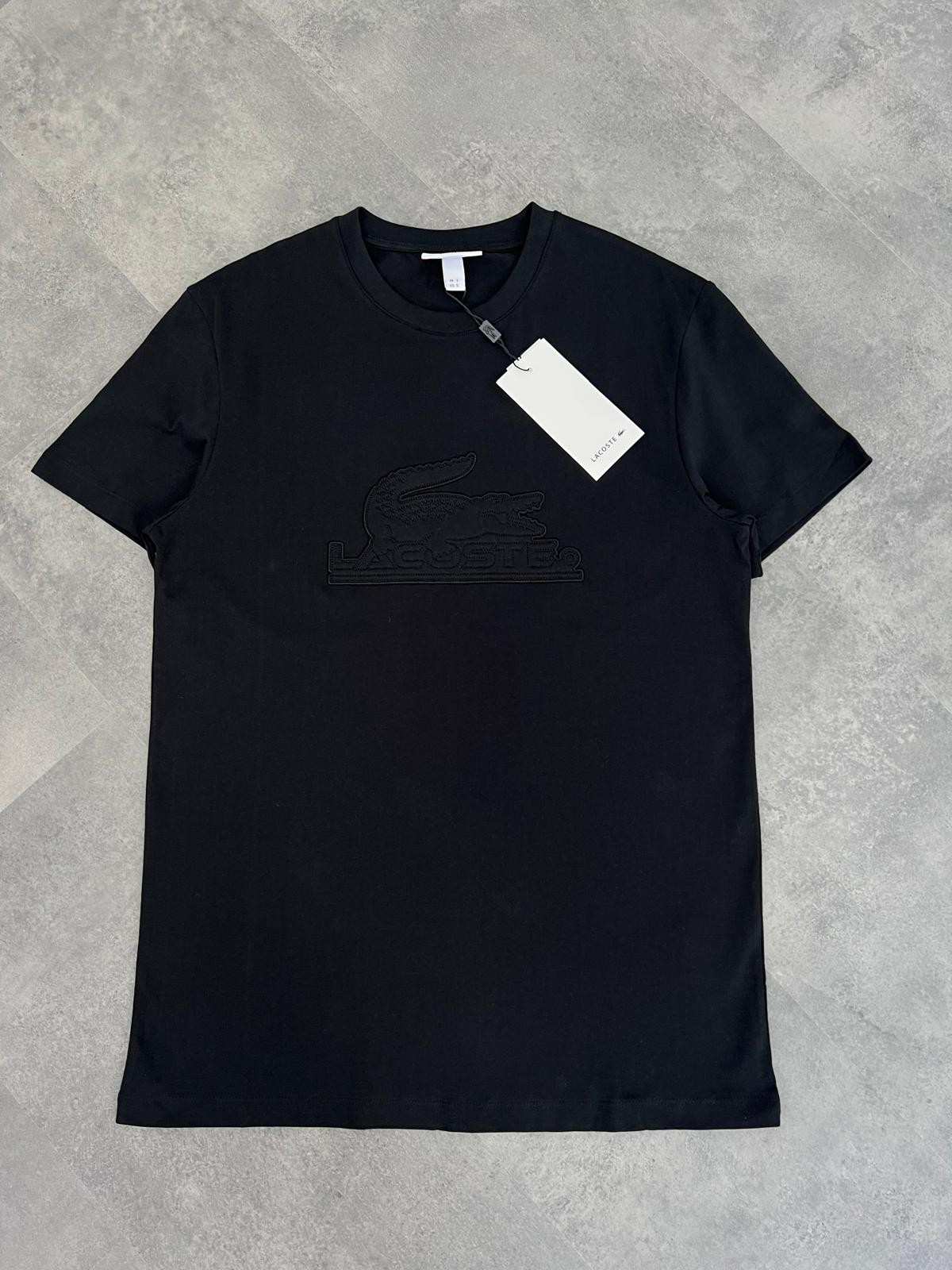 Yeni Sezon Mid Icon Full Nakış Logo Retro Again Logo Black T-shirt