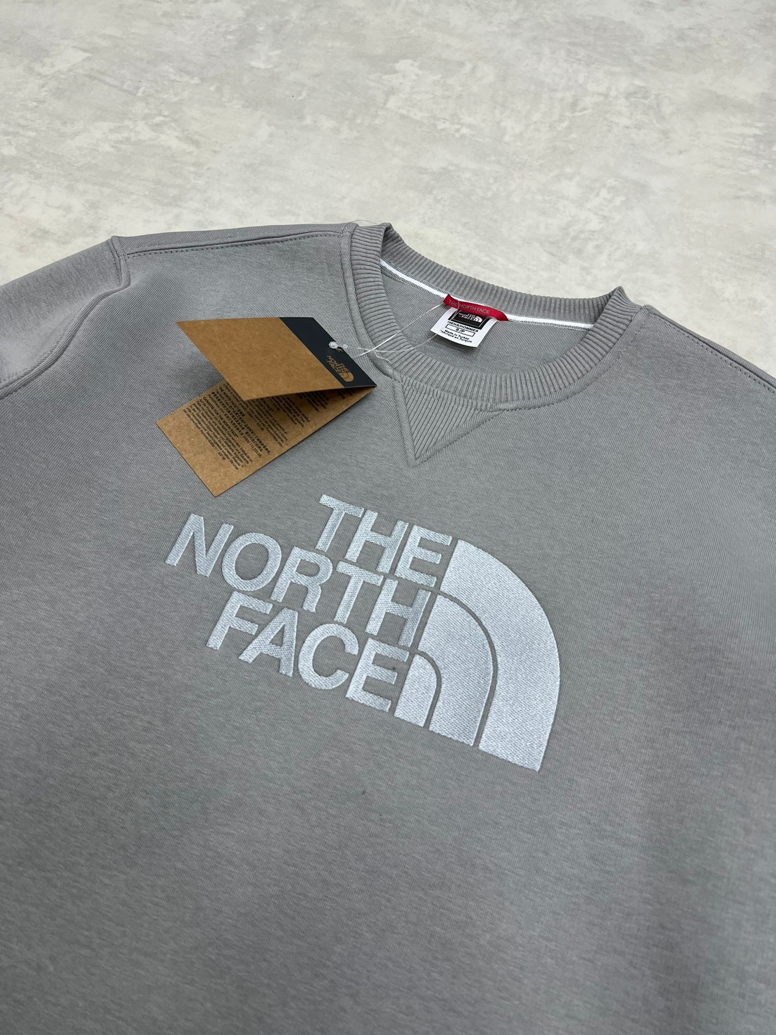 Yeni Sezon Mid İcon Full Nakış Logo Gray  Sweatshirt