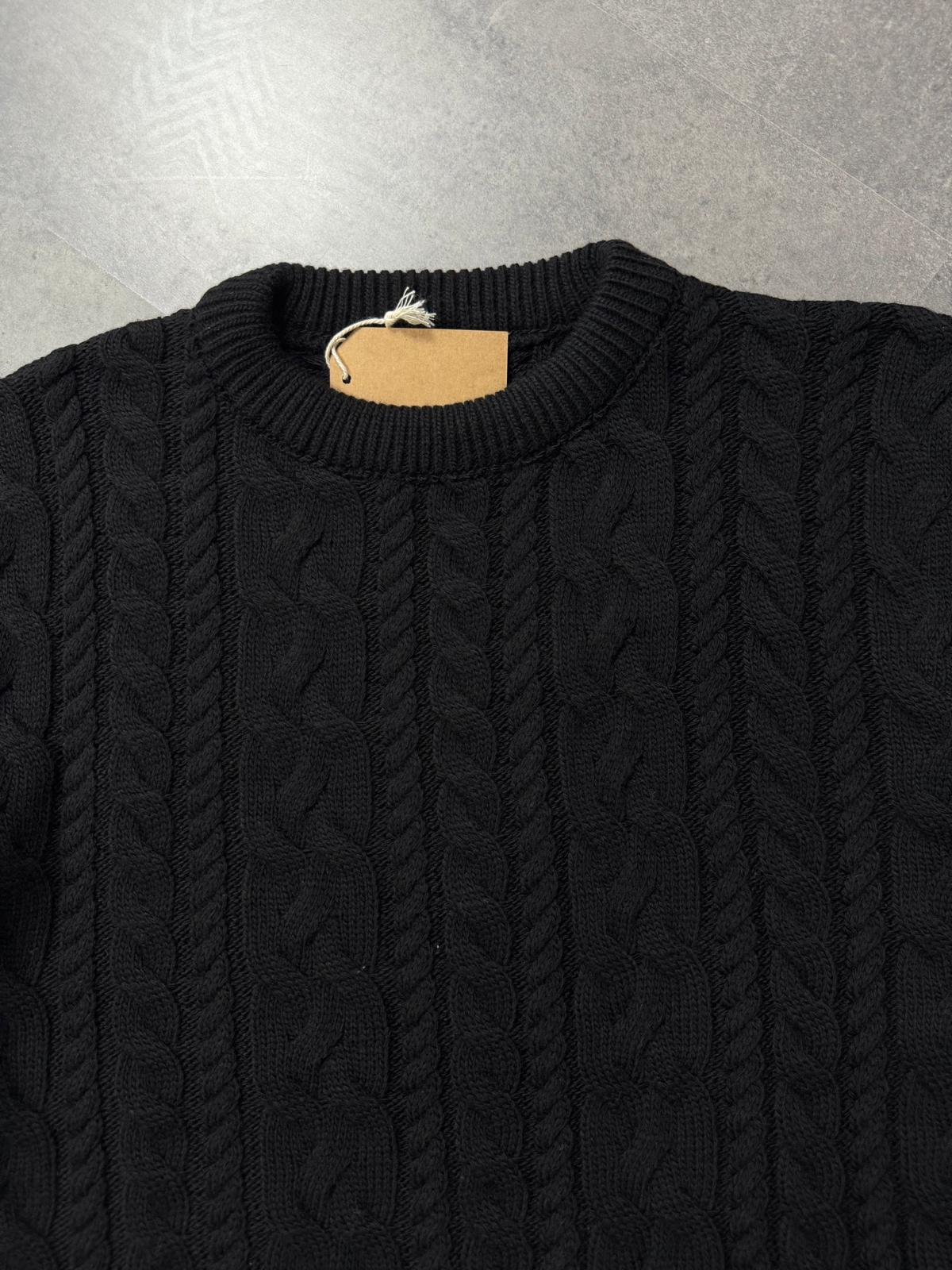 Yeni Sezon Diagonel Özel Örgü Kalın Pamuk Kazak