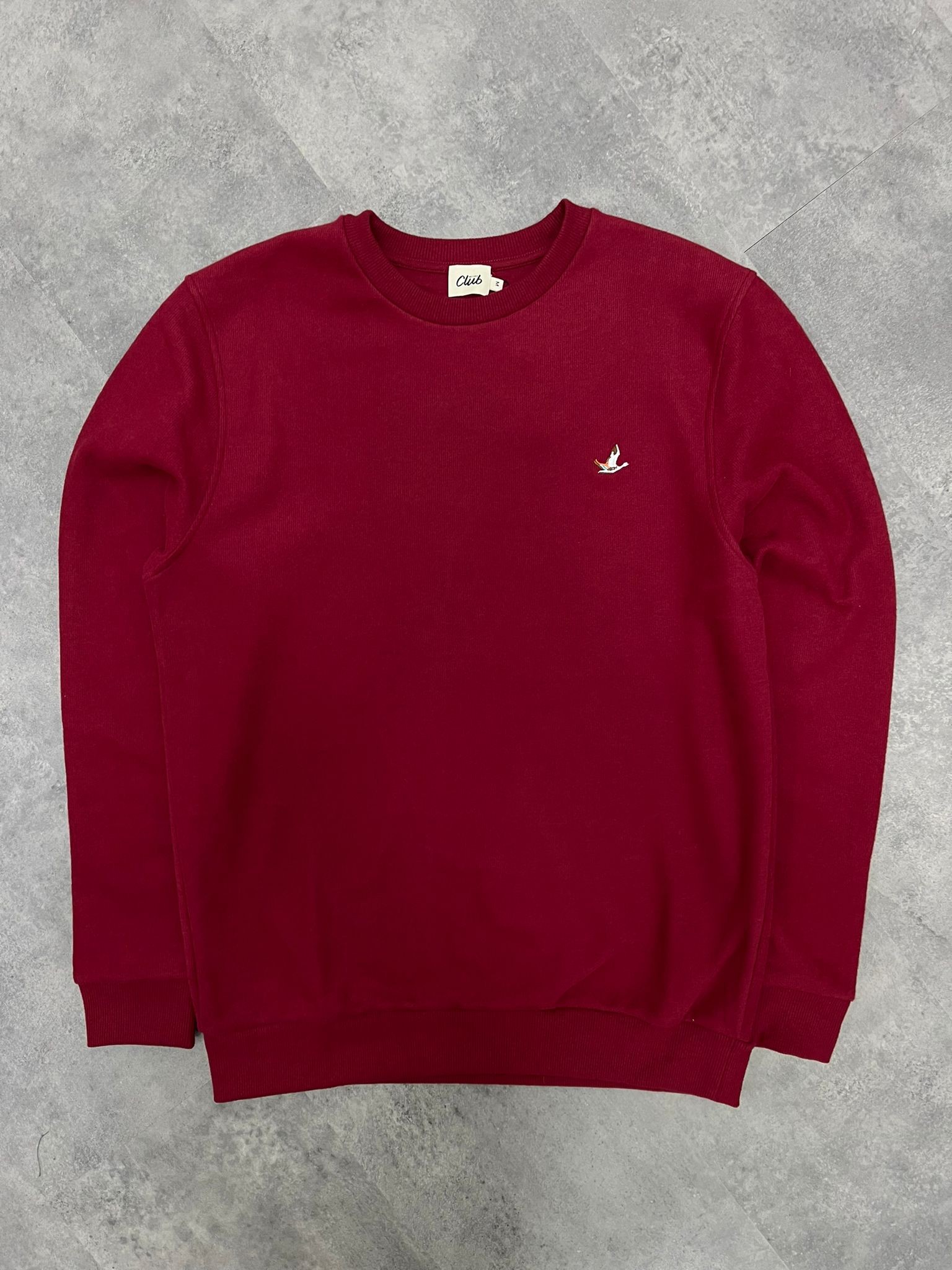 Yeni Sezon Selanik Kumaş Sweatshirt - BORDO