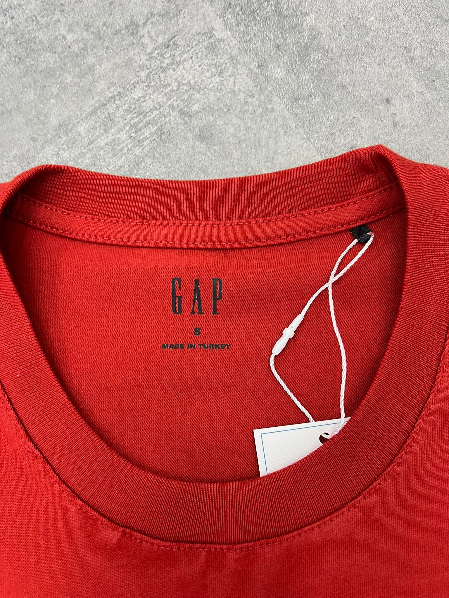 Yeni Sezon Basic Aplice Mini Logo Red T-shirt