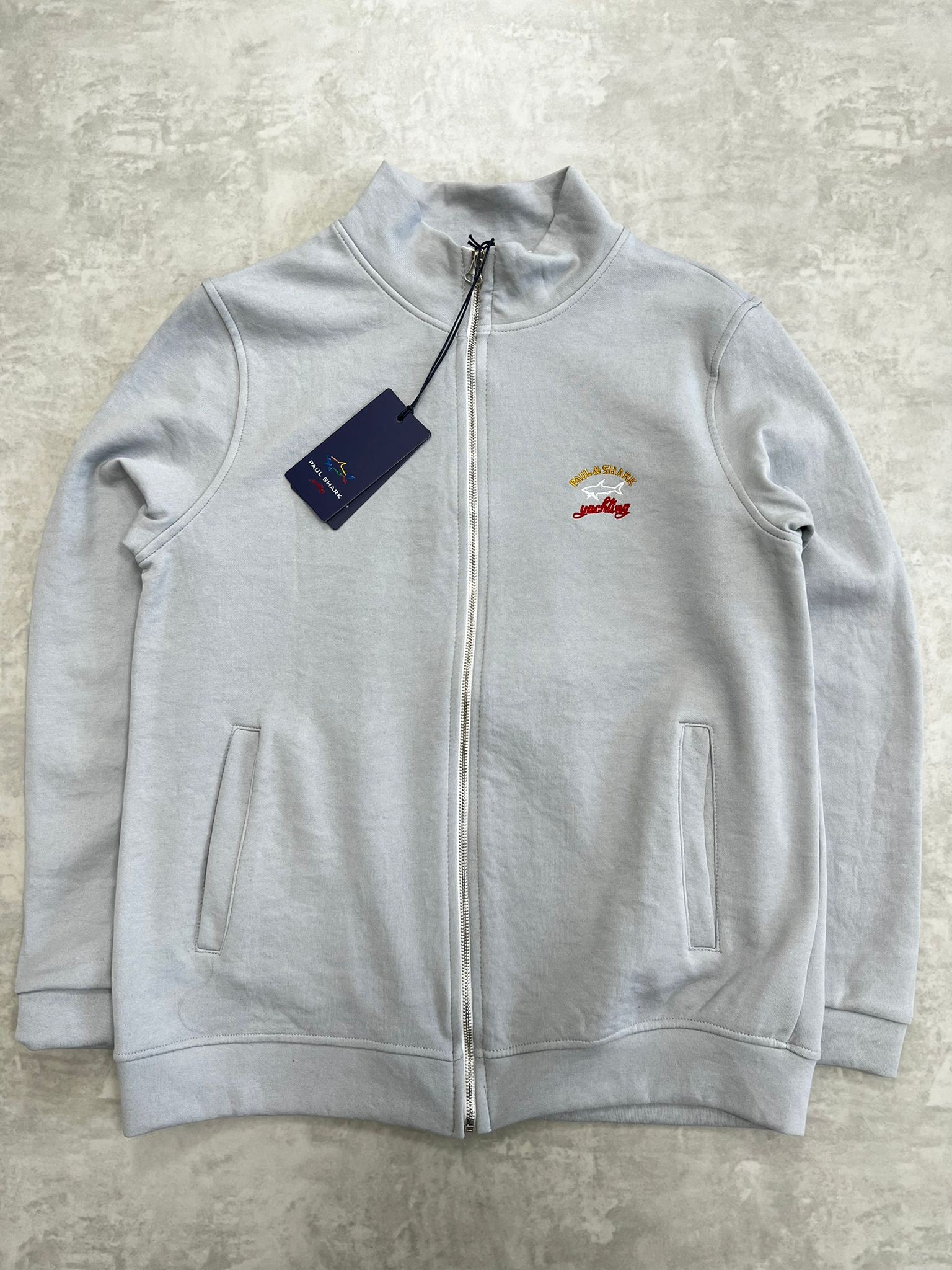 Tam Fermuarlı Gray Ceket