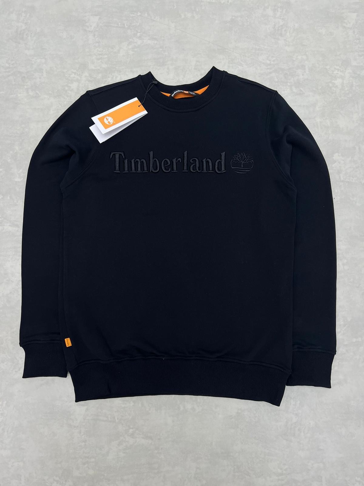 Ton To Tone Mid Icon Nakış Black Sweatshirt