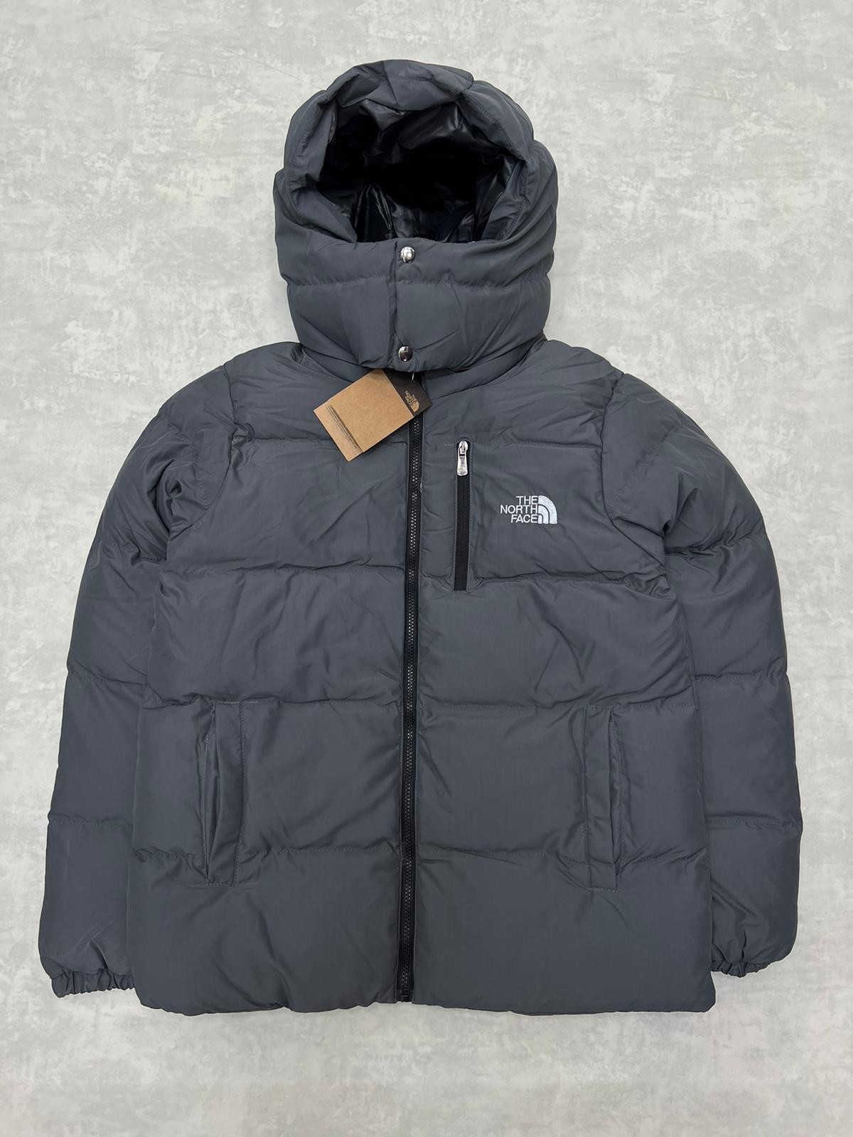 Yeni Sezon Water Proof Full Dolum Kapşonlu Gray  Mont