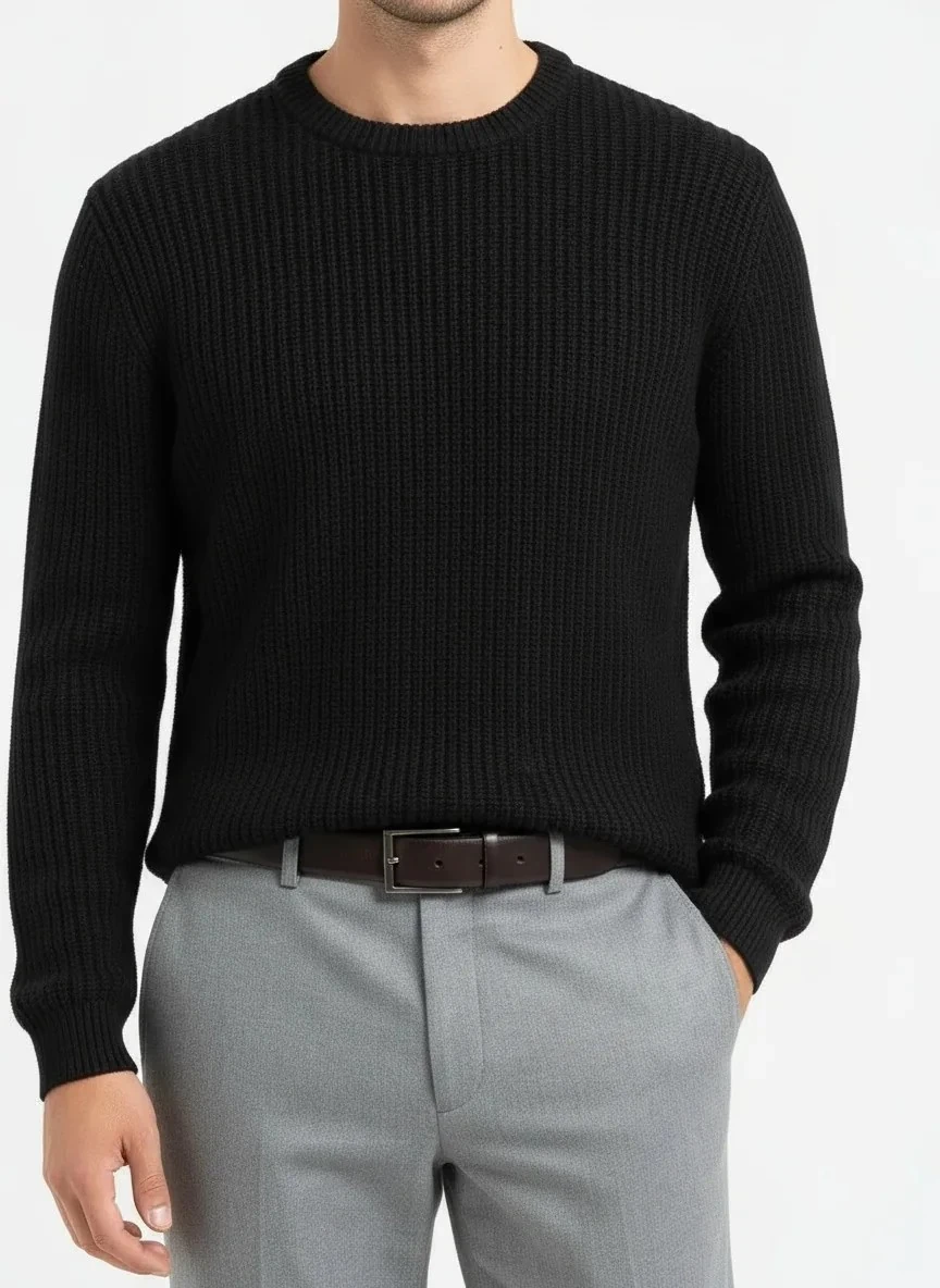 Yeni Sezon Özel Örgü Kalın Pamuk Kazak