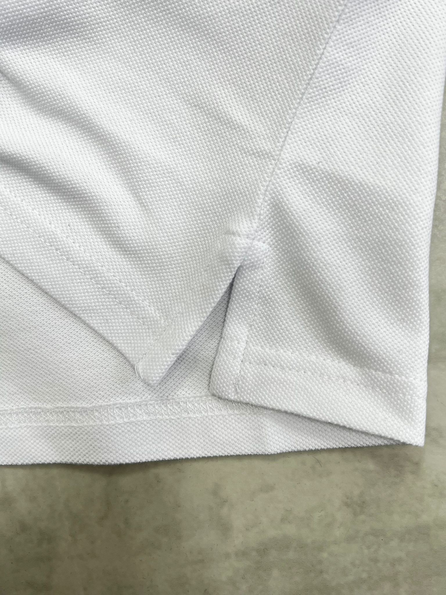 Classic Ceest Logo Basic White Polo Yaka T-shirt
