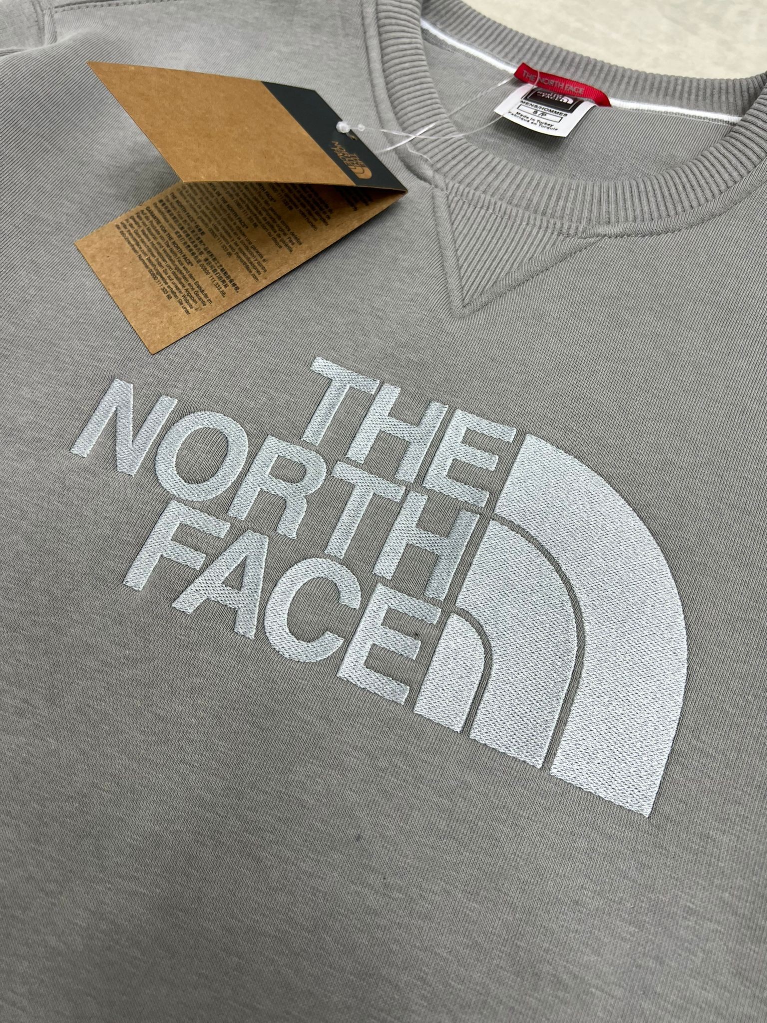Yeni Sezon Mid İcon Full Nakış Logo Gray  Sweatshirt