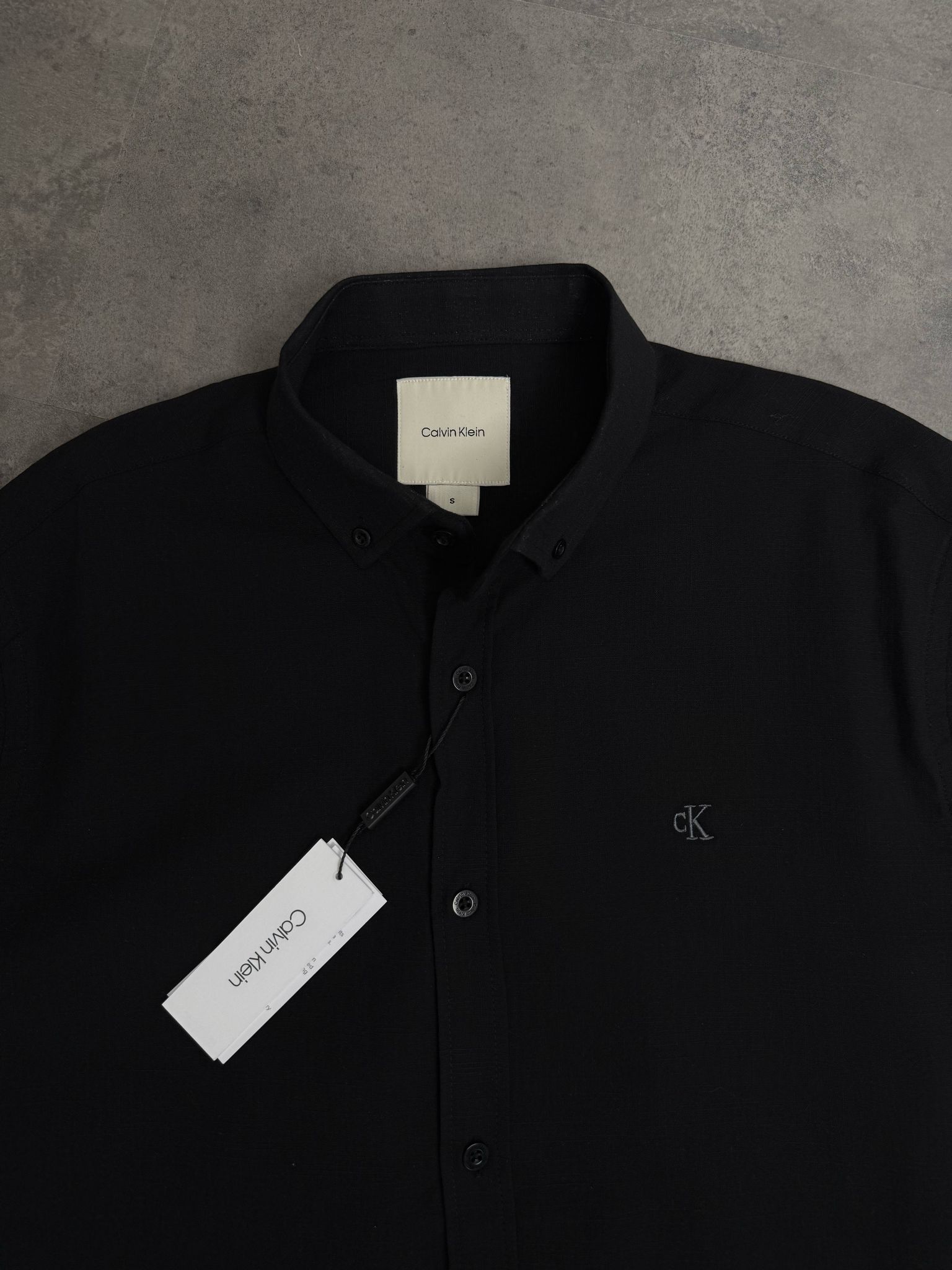 Yeni Sezon Keten Basic Ceast Logo Gömlek