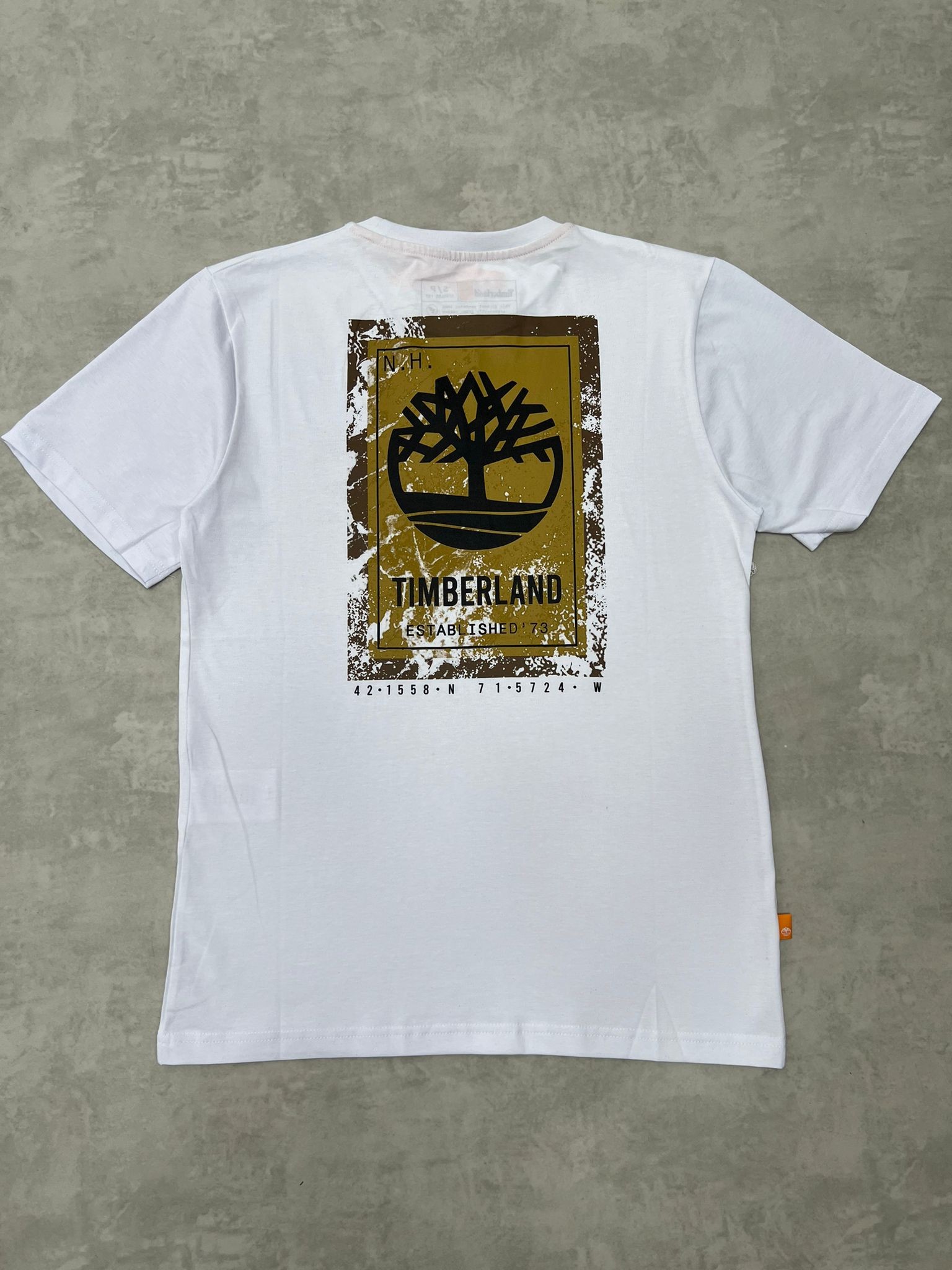 Woden Mid Logo Back To Print White T-shirt 