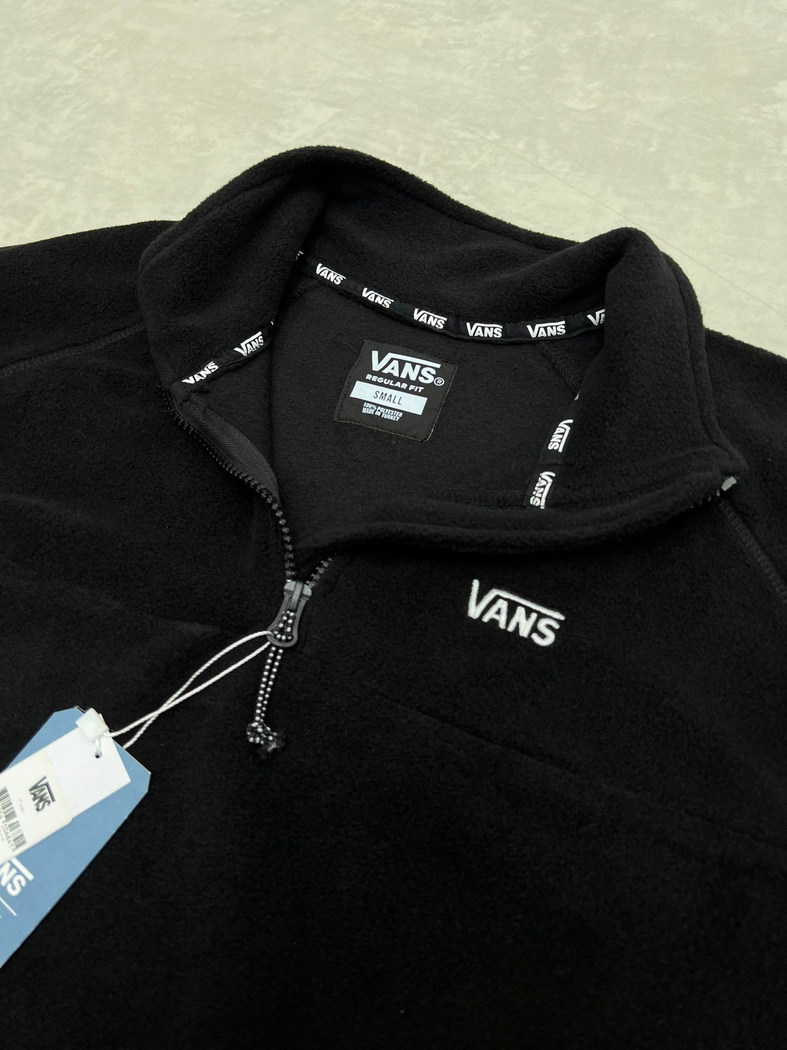 Yarım Fermuarlı Classic Black Polar