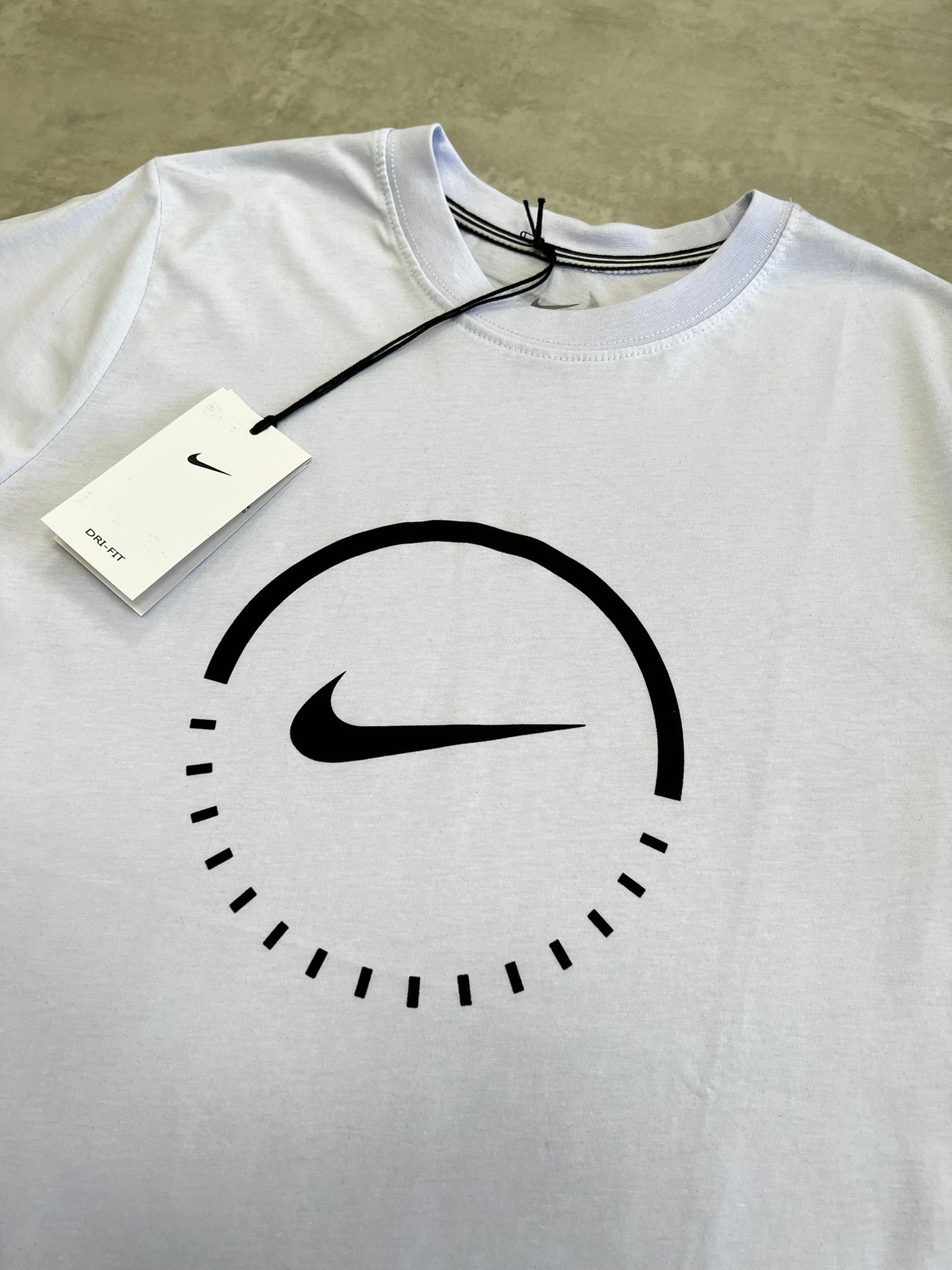 Mid Clock  Logo White T-shirt