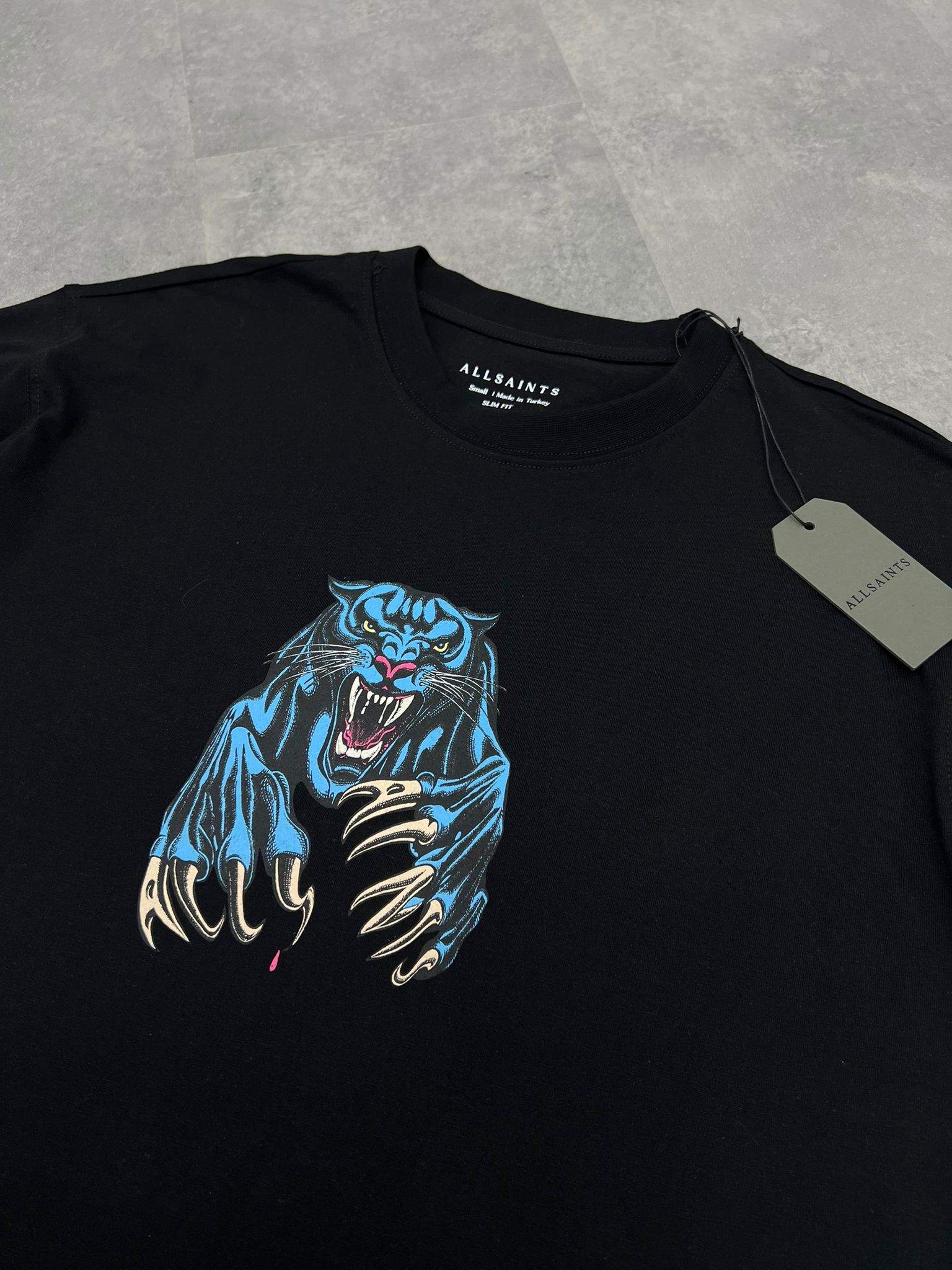 Yeni Sezon Eye Of The Tiger Back To Print Black T-shirt