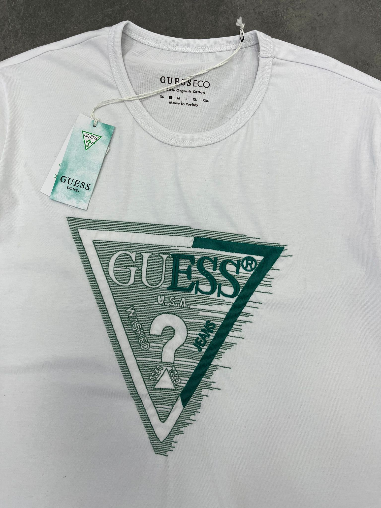 Yeni Sezon Usa Washed Jeans  White T-shirt