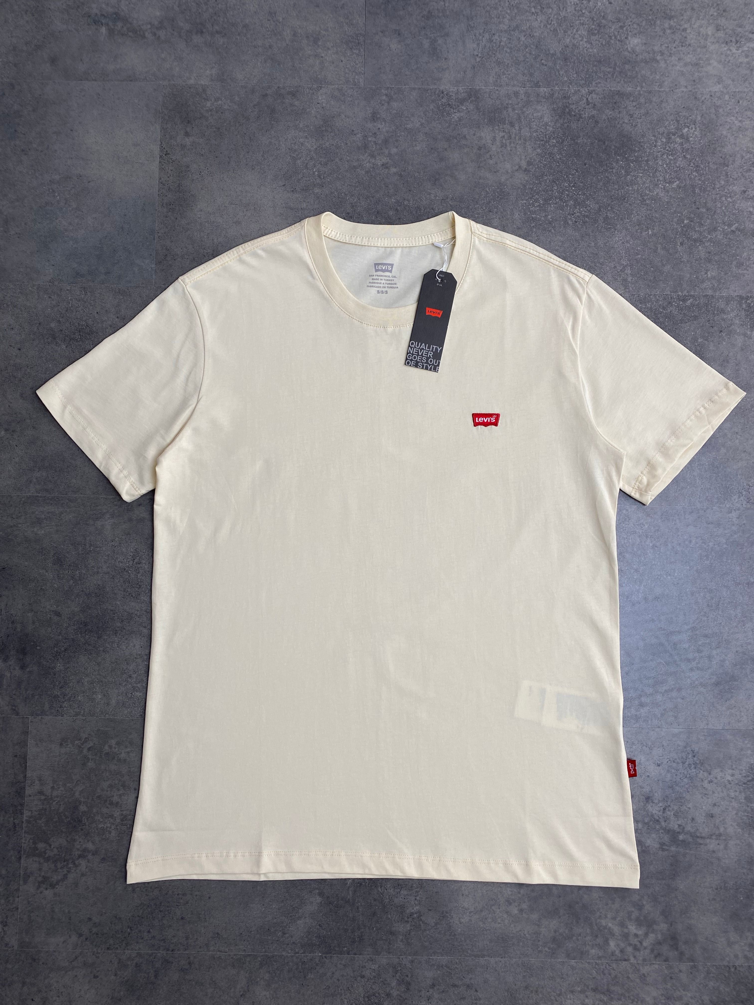 Yeni Sezon Essential Classic Mini Logo Basic T-shirt - SARI