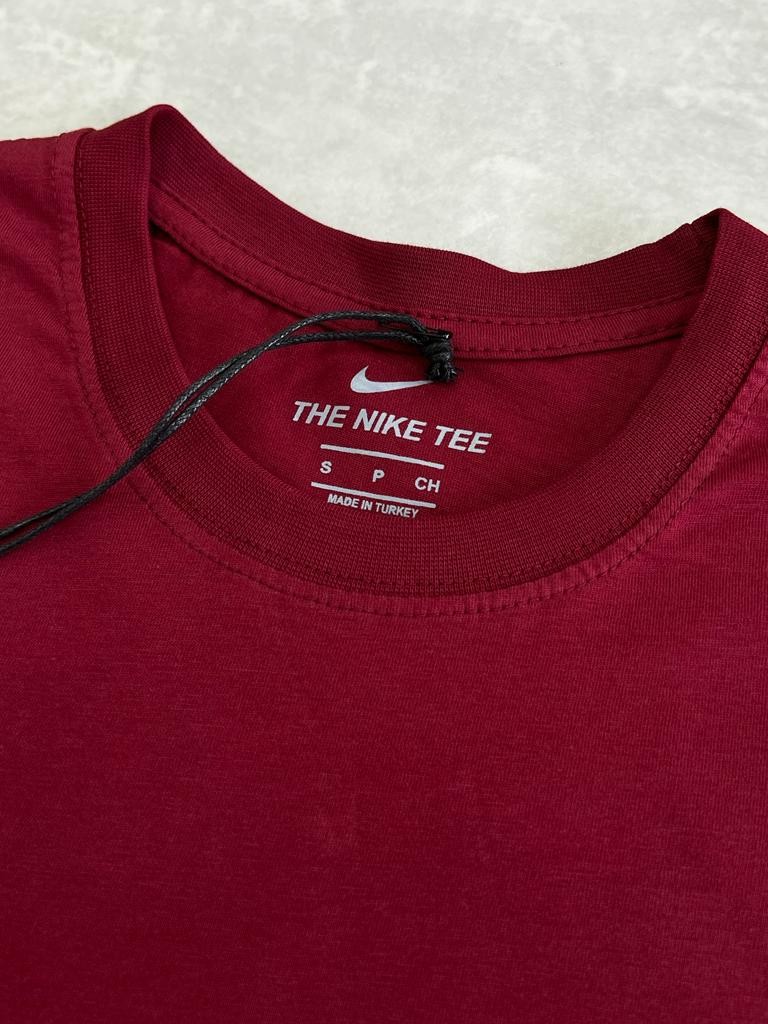 Mini Nakış Logo Bordo T-shirt