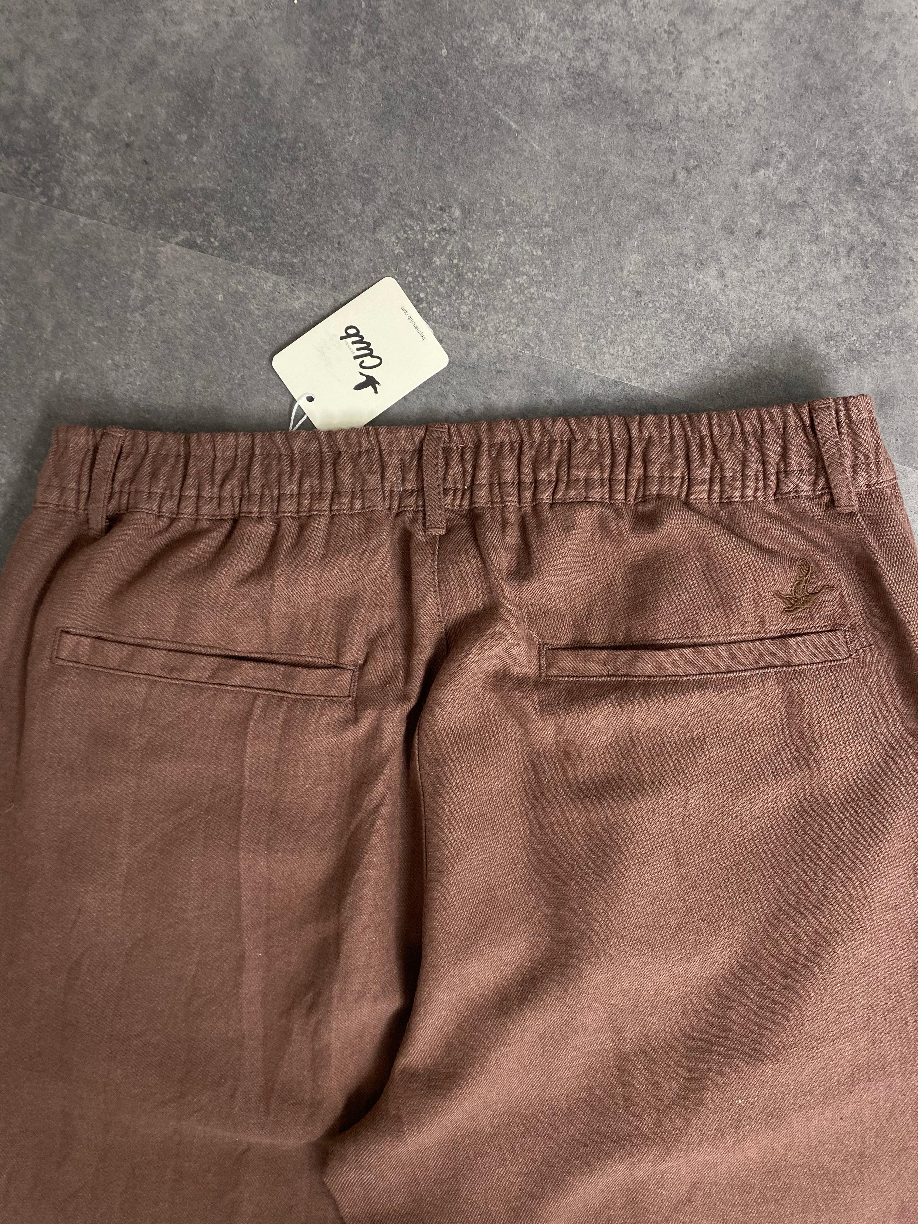 Yeni Sezon Yumuşak Dökümlü Keten Pantolon