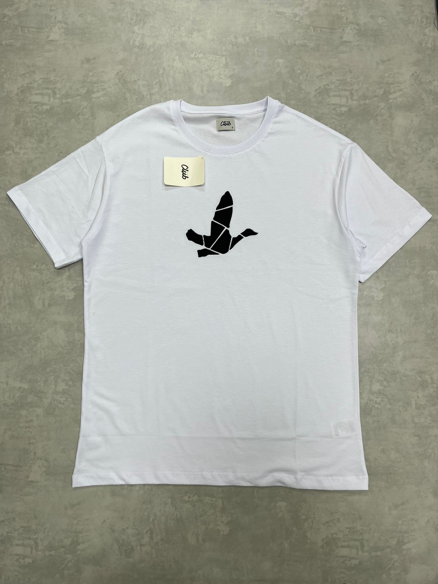 Mid Birds Logo White  T-shirt