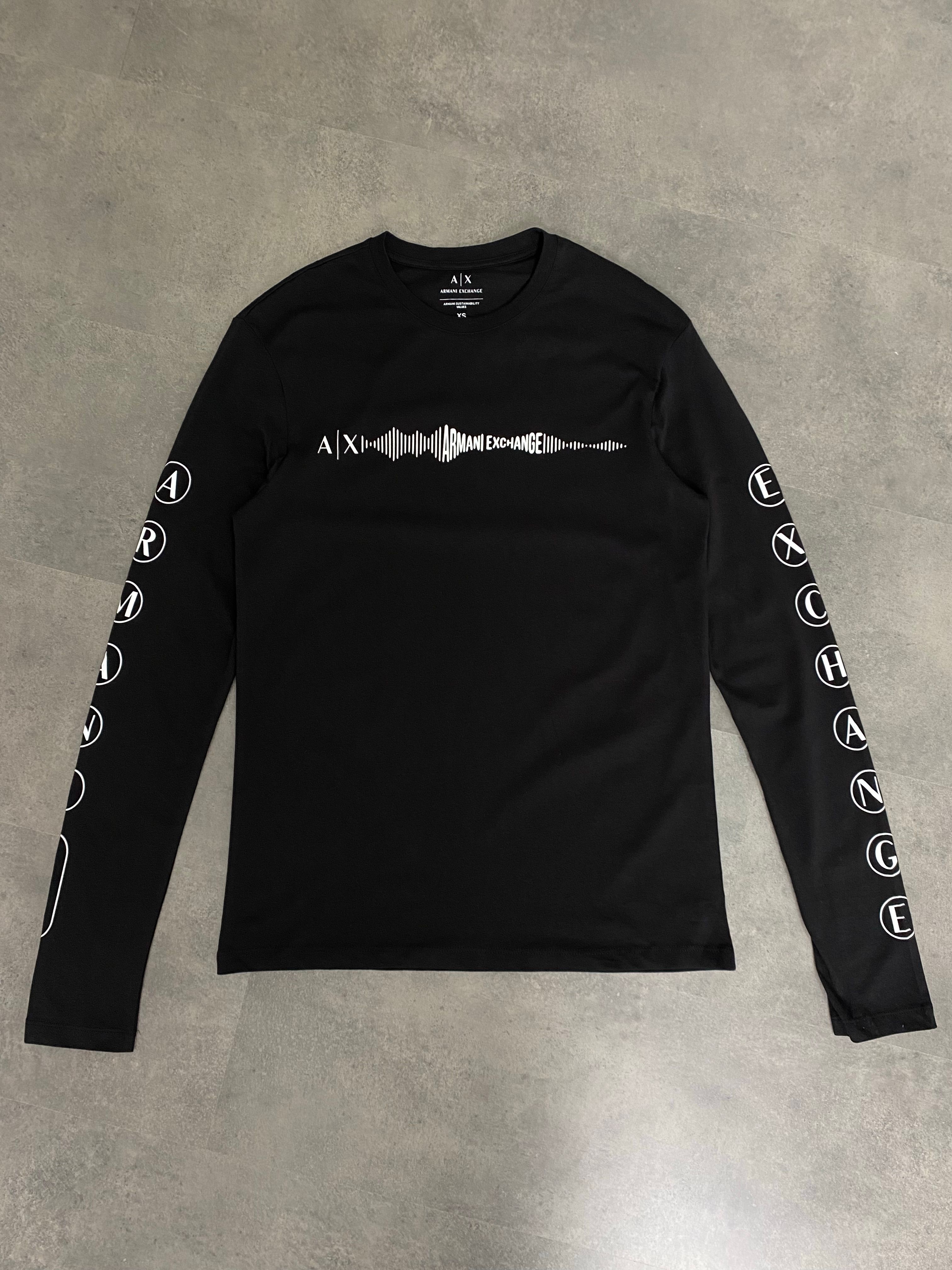 Yeni Sezon Uzun Kollu İnce Sound Rhythm Logo T-shirt
