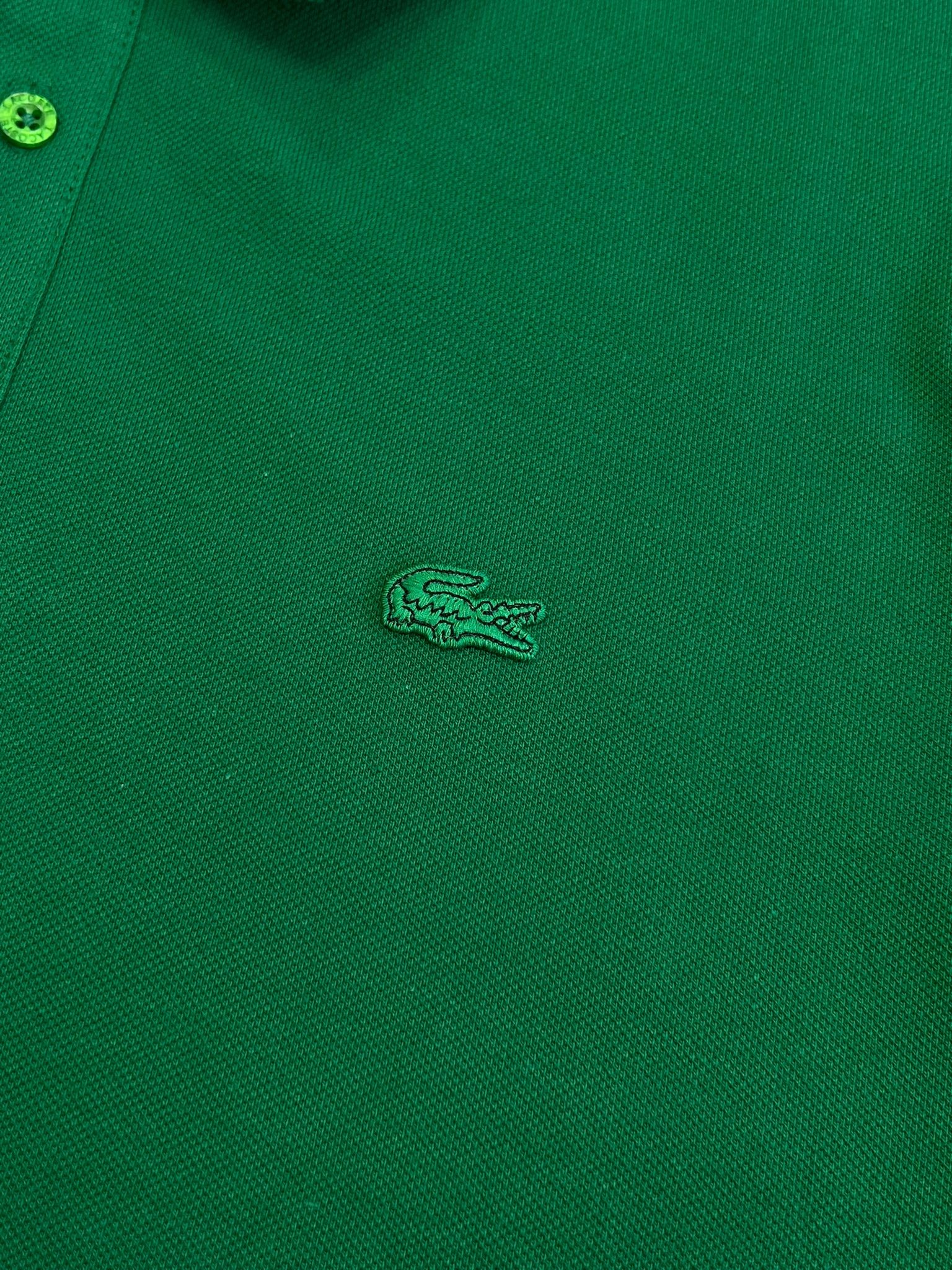 Classic Paris Logo Polo Yaka  Green T-shirt