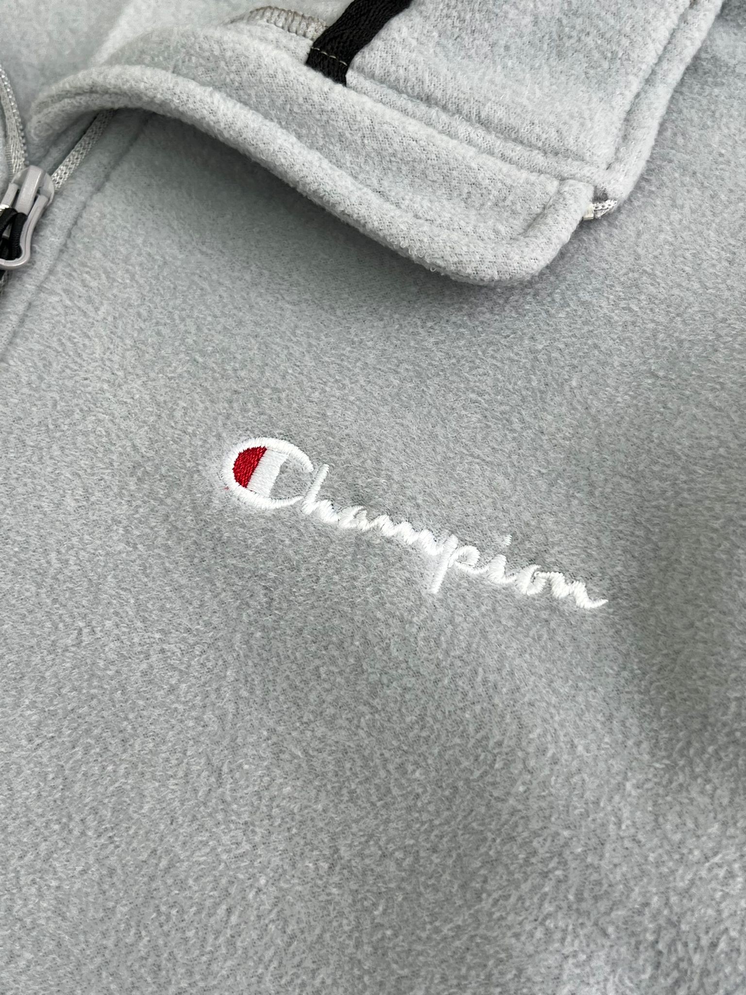 Yeni Sezon Yarım Fermuarlı Gray Polar Sweatshirt