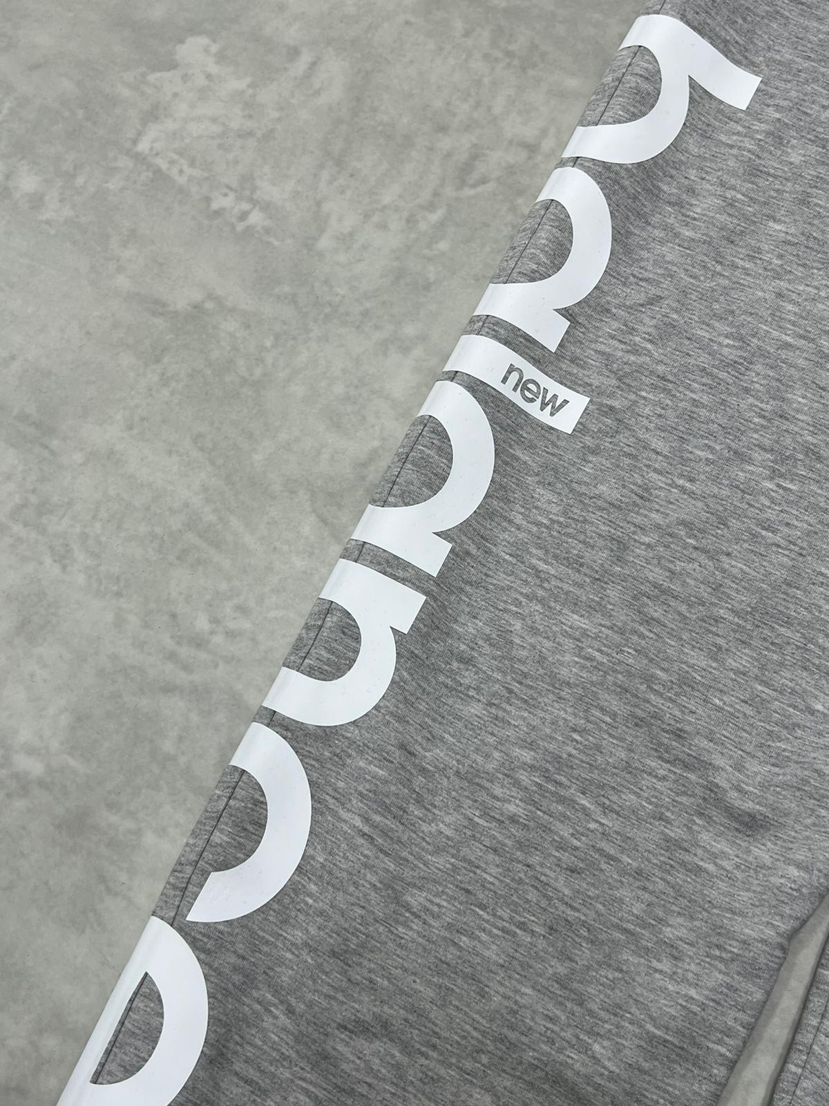 Yeni Sezon Mevsimlik Patch  Logo Gray Jogger