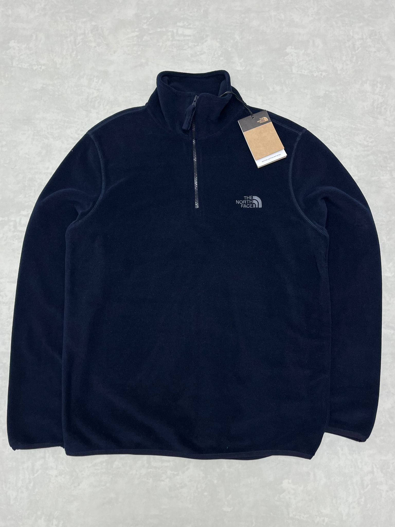 Yarım Fermuarlı Mini Logo Navy Blue  Polar