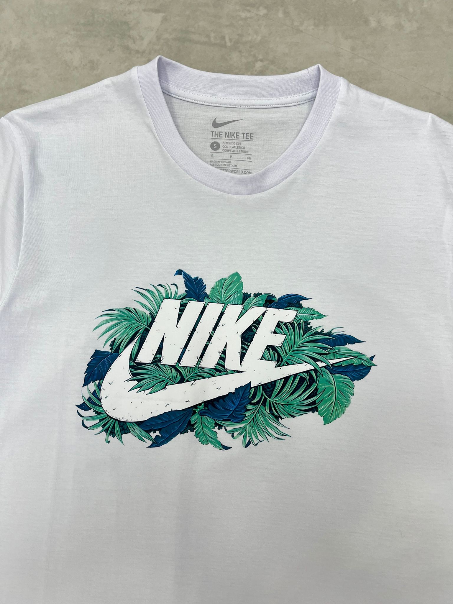 Mid Icon White  Flowers T-shirt