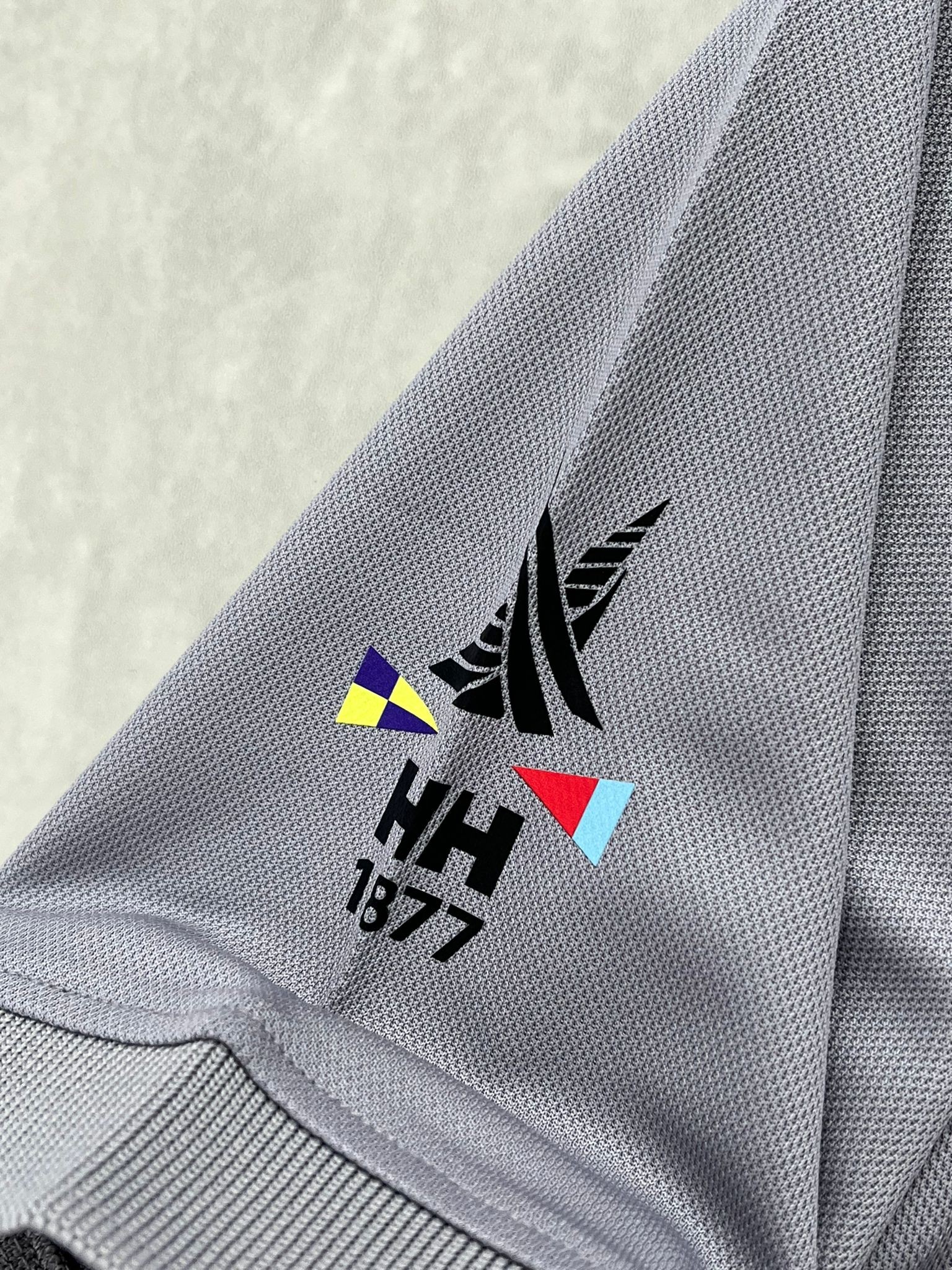 Clima Cool (Nefes Alan) Kol Detaylı Polo Yaka Gray  T-shirt