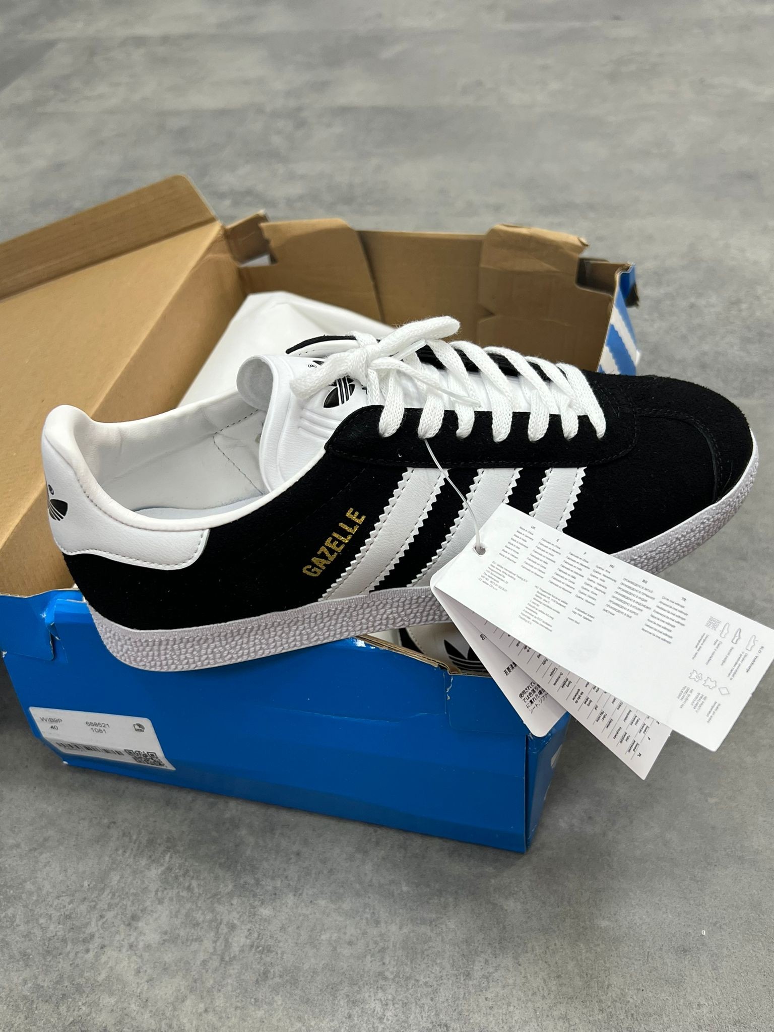 Yeni Sezon Gazelle Black Erkek Sneaker 