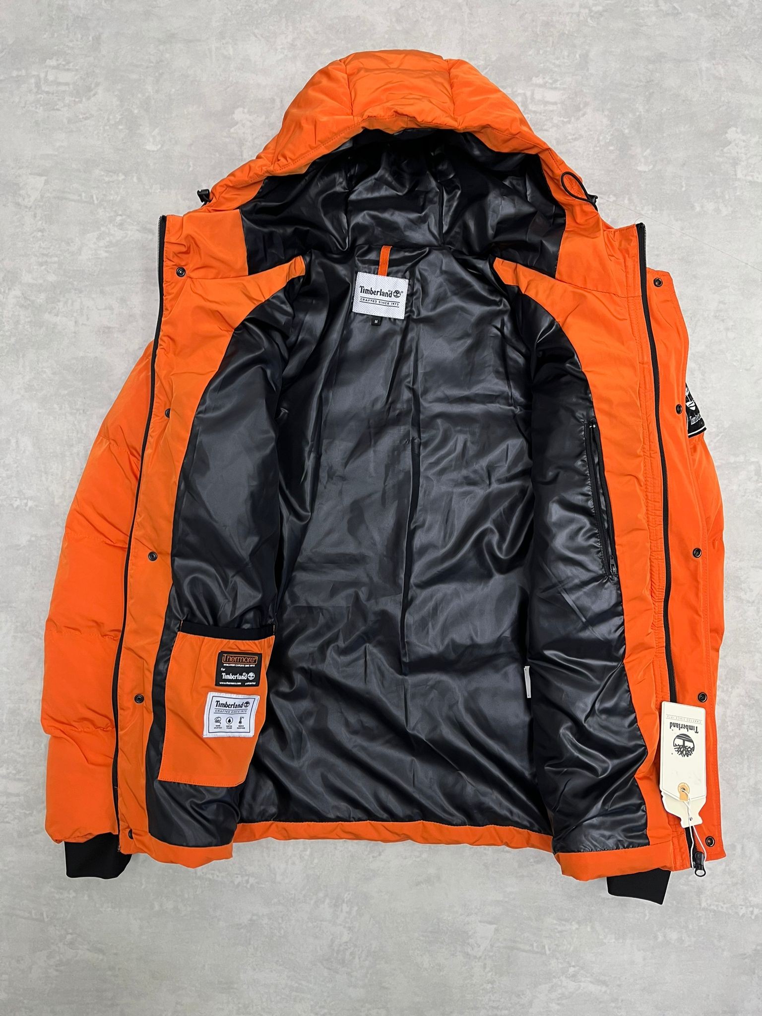 Yeni Sezon Özel WaterProof Şişme Nakış Logo Turuncu Mont 