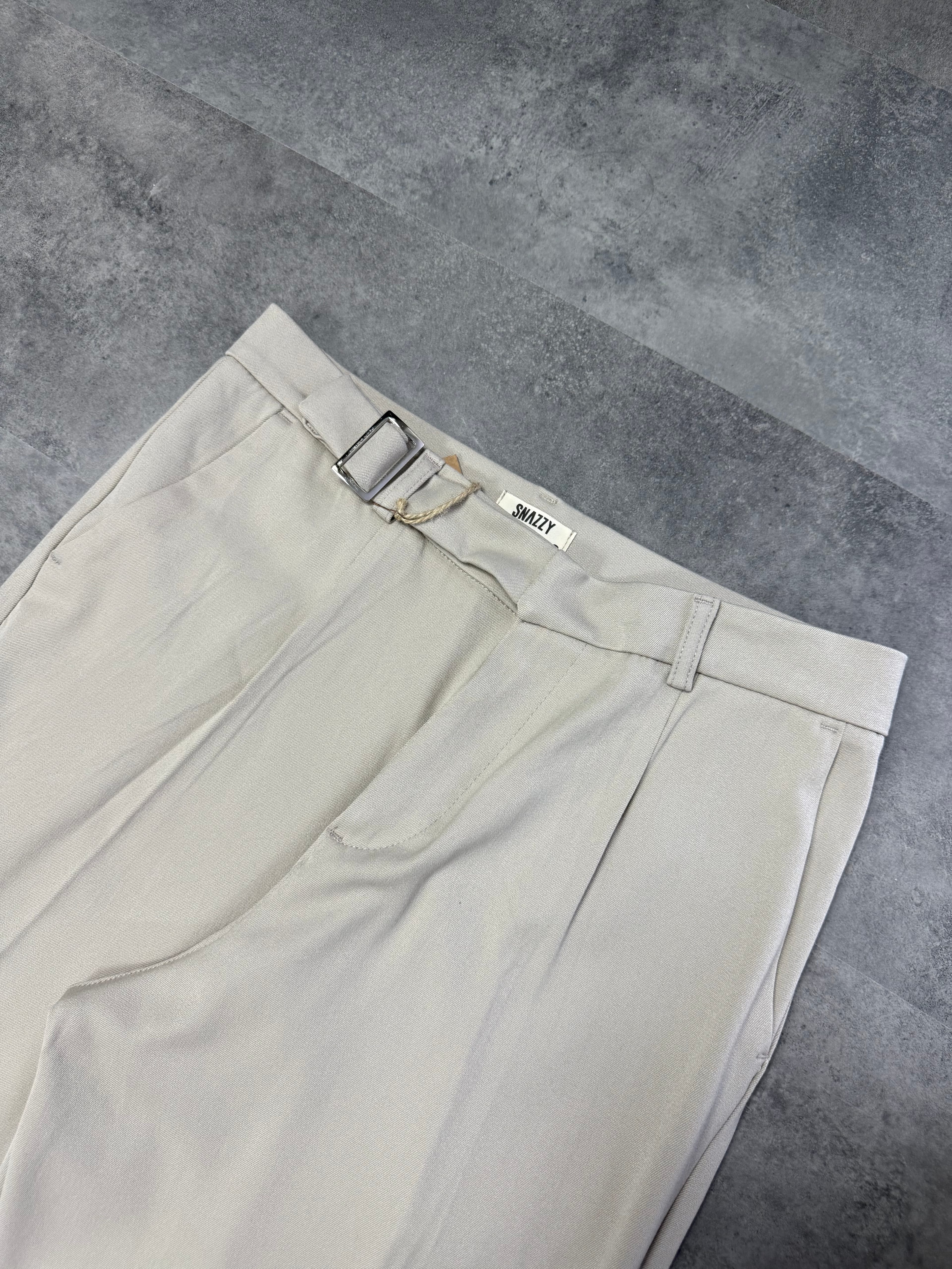 Yeni Sezon Kemerli Relax Baggy Kumaş Pantalon