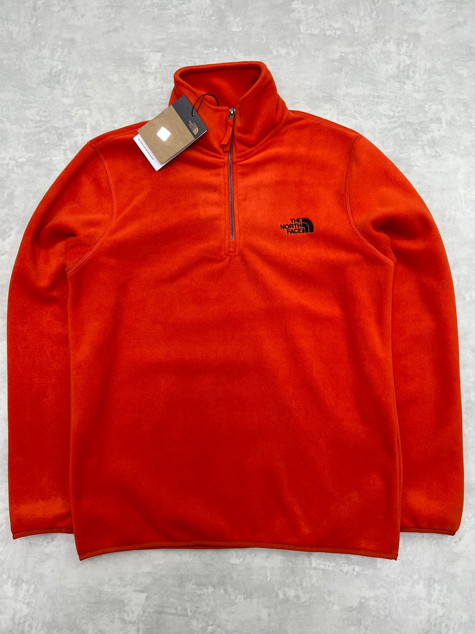 Yarım Fermuarlı Mini Logo Orange Polar