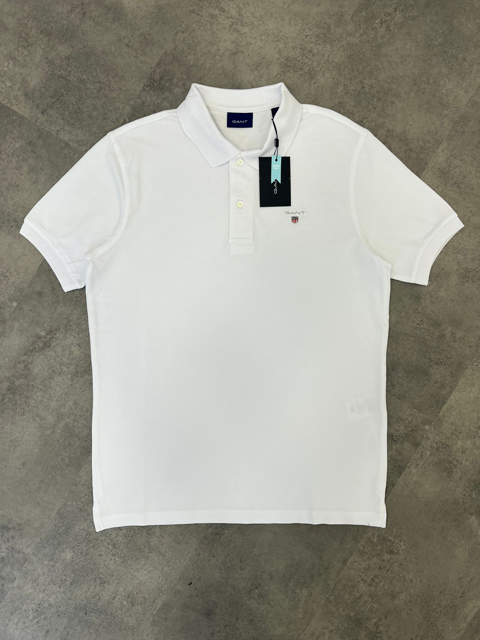 Yeni Sezon Özel Series Basic Mini Logo White Polo Yaka