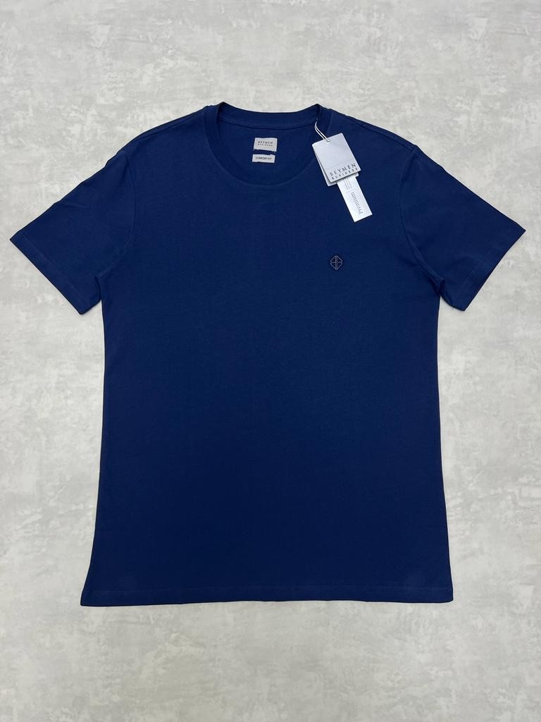 Classic Mini Logo Navy Blue Basic T-shirt