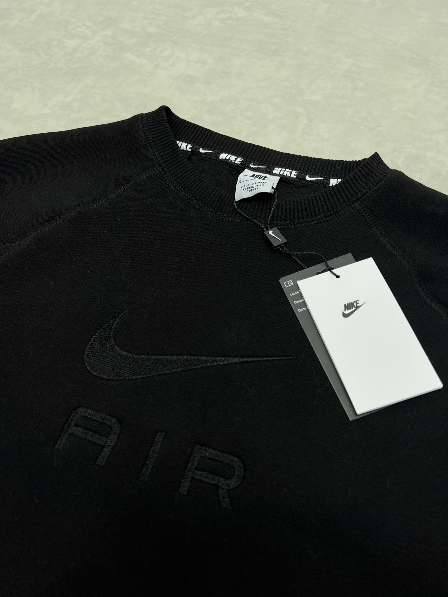 Air Mid Icon Logo Black Sweatshirt