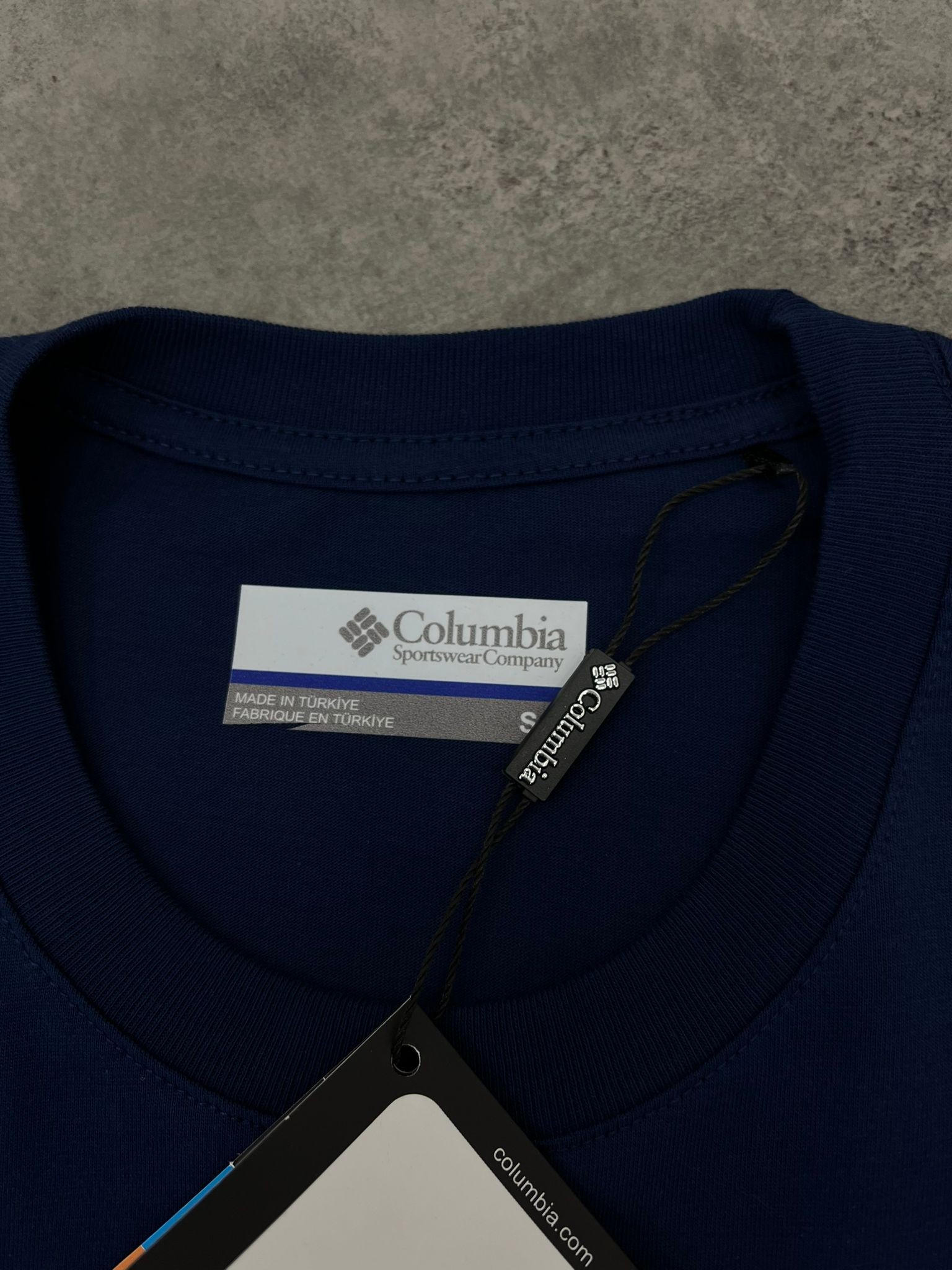 Yeni Sezon Basic Mini Logo Classic Navy Blue T-shirt