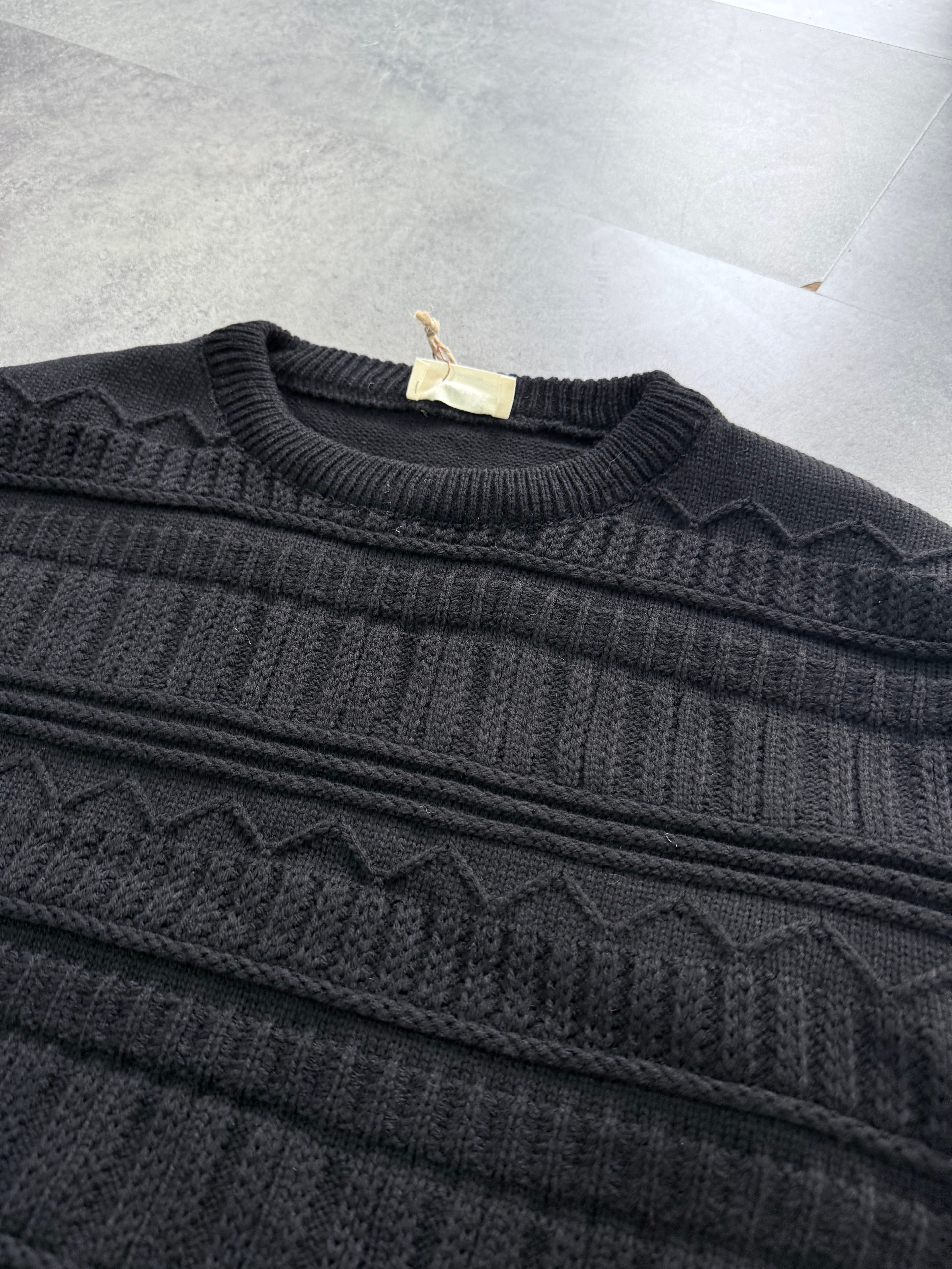 Yeni Sezon Desenli Özel Örgü Detaylı Yün Kazak