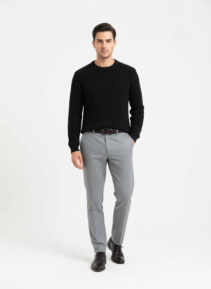 Yeni Sezon Özel Örgü Kalın Pamuk Kazak